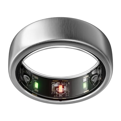 OURA SILVER RING GEN3 HORIZON HEART RATE- FITNESS TRACKER- 5-7 DAY BATTERY LIFE