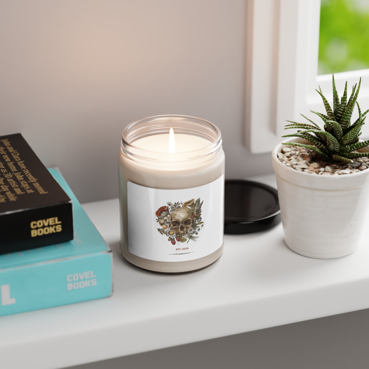 Vintage Skull Scented Soy Candle, 9oz