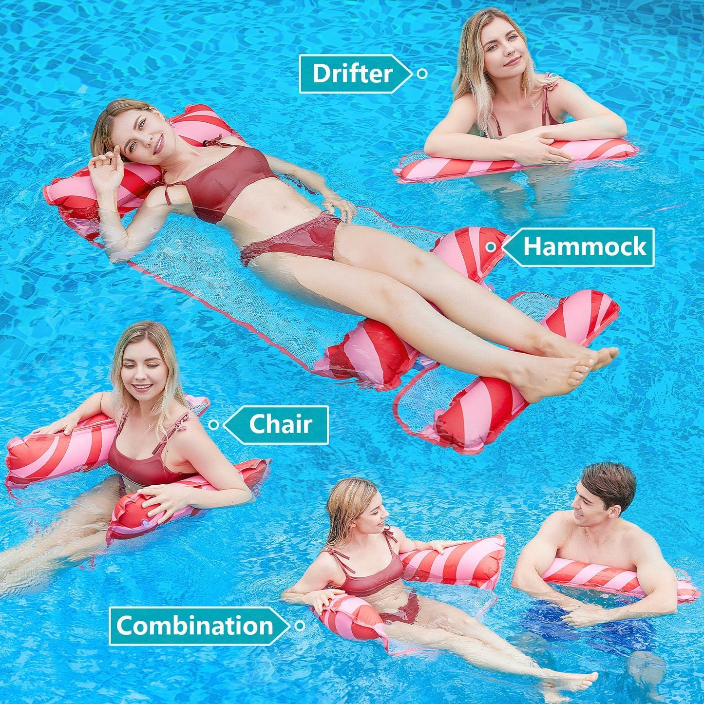 Durable Inflatable Pool Water Hammock