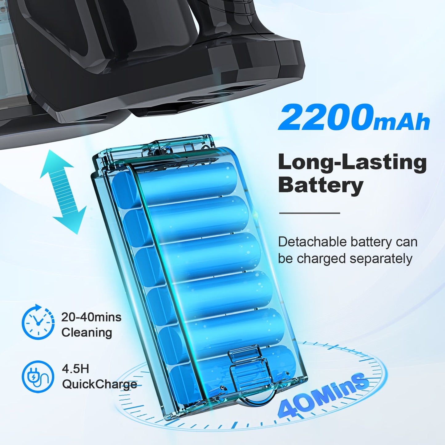INSE Cordless Vacuum Cleaners, 6-in-1 Stick Vacuum for Floor Pet Hair Home, V770