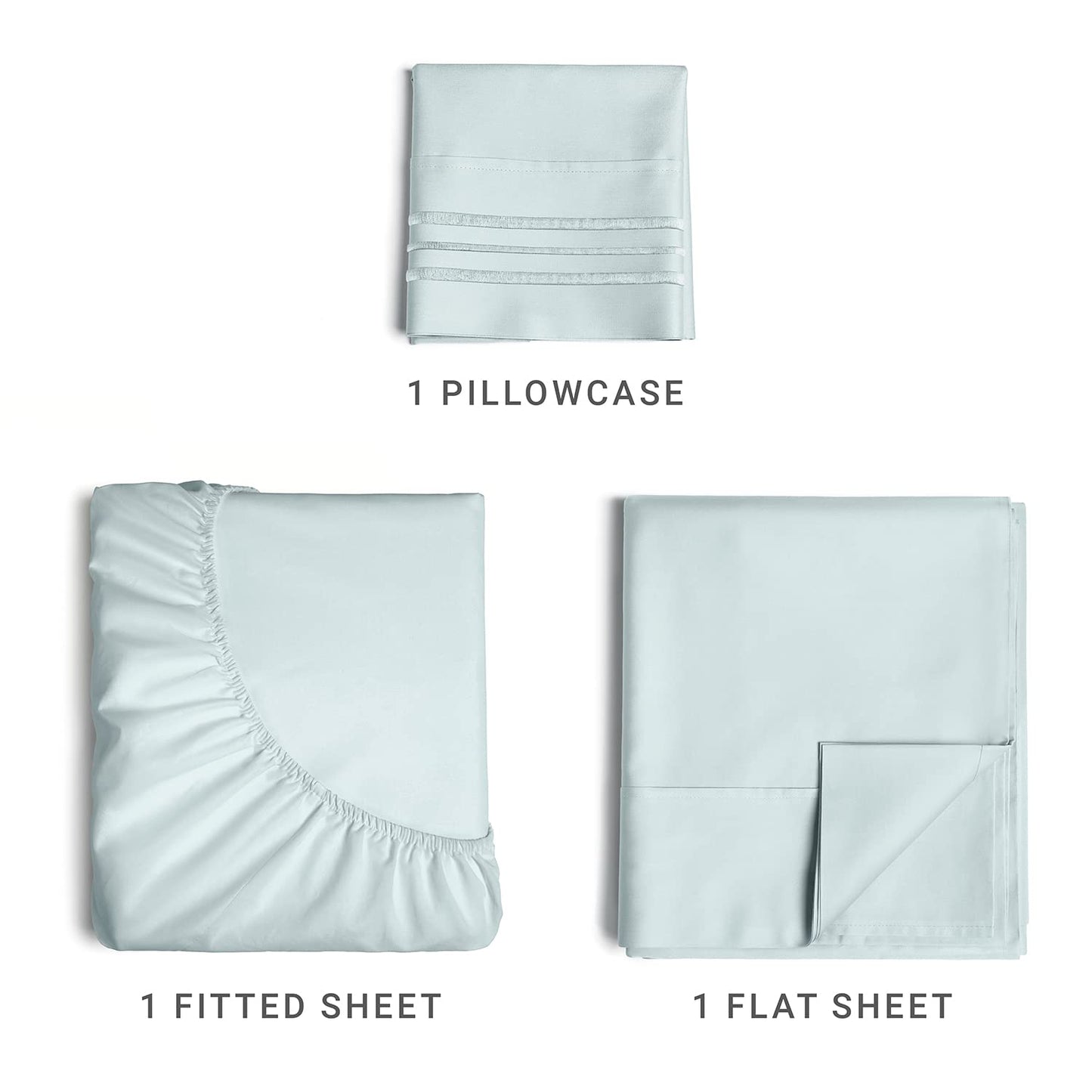 Queen Size 4 Piece Sheet Set - Comfy Breathable & Cooling Sheets - Hotel Luxury Bed Sheets for Women & Men - Deep Pockets, Easy-Fit, Extra Soft & Wrinkle Free Sheets - White Oeko-Tex Bed Sheet Set