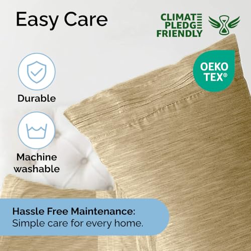 Queen Size 4 Piece Sheet Set - Comfy Breathable & Cooling Sheets - Hotel Luxury Bed Sheets for Women & Men - Deep Pockets, Easy-Fit, Extra Soft & Wrinkle Free Sheets - White Oeko-Tex Bed Sheet Set