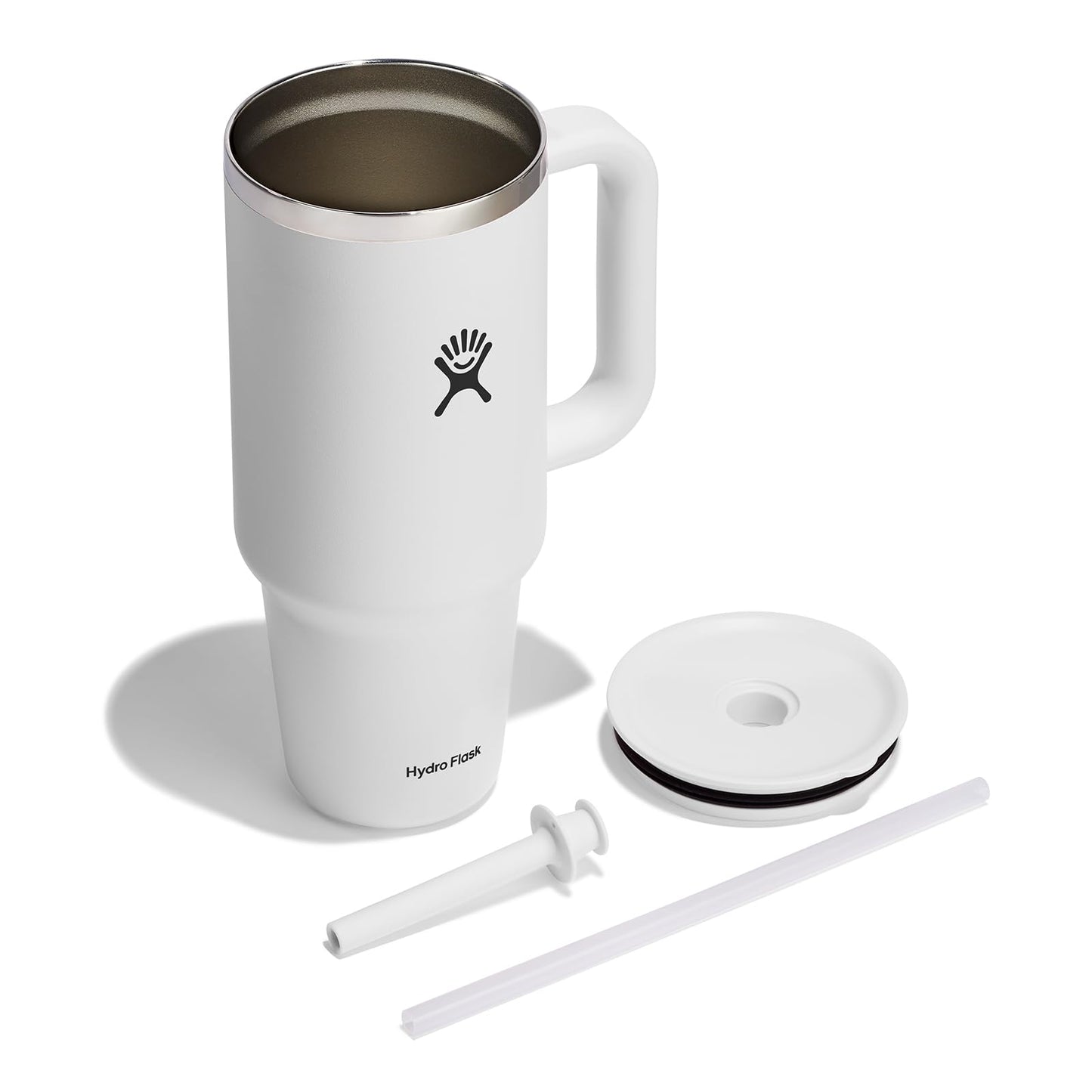 Hydro Flask All Around Travel Tumbler with Handle 32 Oz Trillium, Stainless Steel
