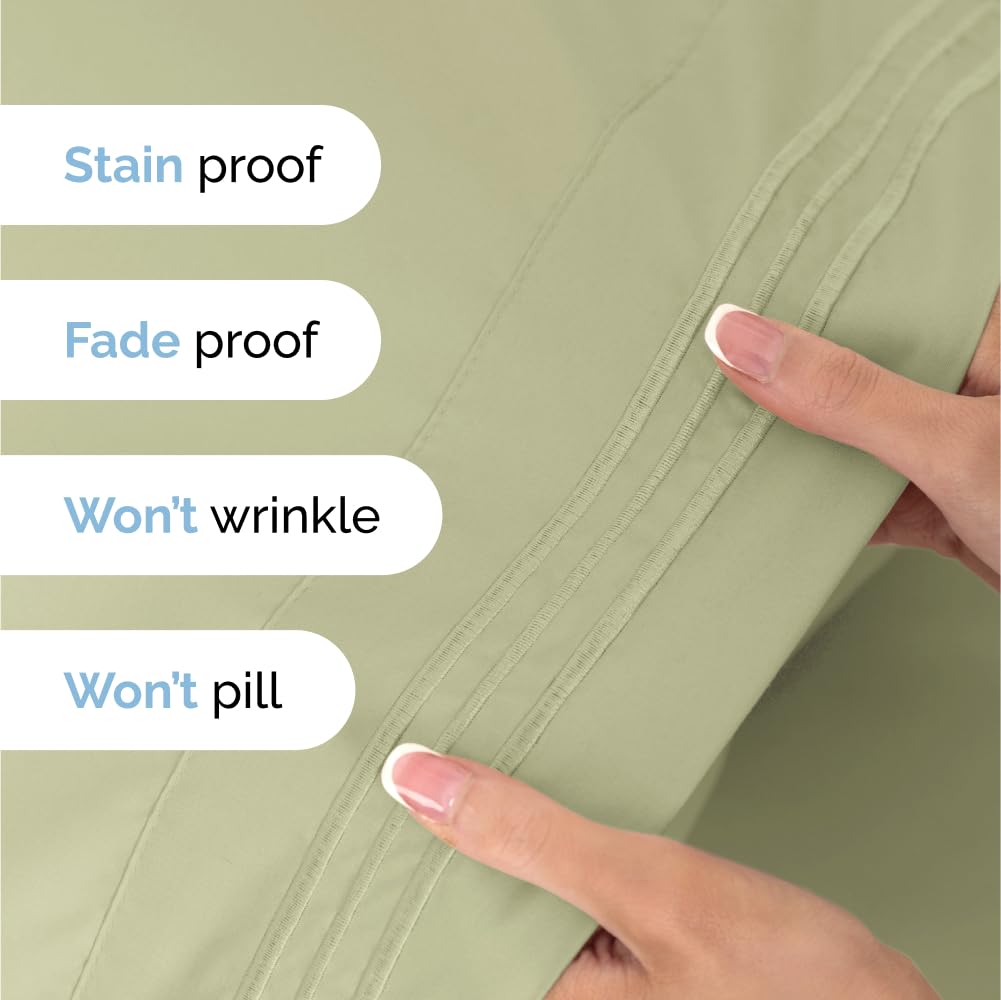 Queen Size 4 Piece Sheet Set - Comfy Breathable & Cooling Sheets - Hotel Luxury Bed Sheets for Women & Men - Deep Pockets, Easy-Fit, Extra Soft & Wrinkle Free Sheets - White Oeko-Tex Bed Sheet Set