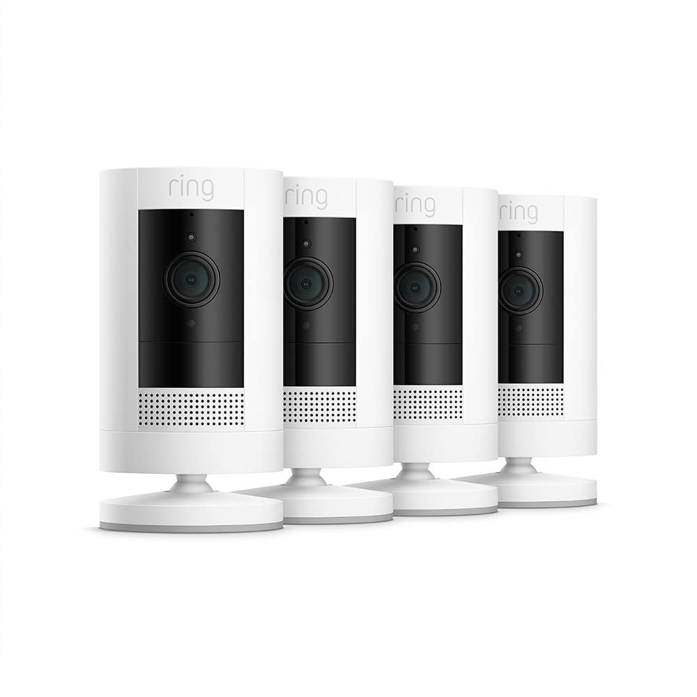 Ring Stick Up Cam Battery | Weather-Resistant Outdoor Camera, Live View, Color Night Vision, Two-way Talk, Motion alerts, Works with Alexa | Black
