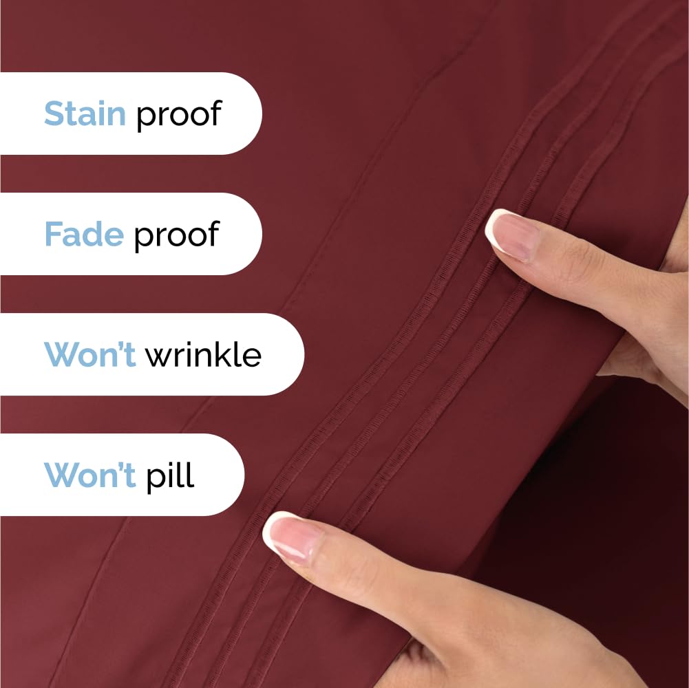 Queen Size 4 Piece Sheet Set - Comfy Breathable & Cooling Sheets - Hotel Luxury Bed Sheets for Women & Men - Deep Pockets, Easy-Fit, Extra Soft & Wrinkle Free Sheets - White Oeko-Tex Bed Sheet Set