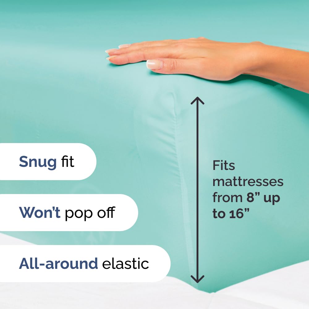 Queen Size 4 Piece Sheet Set - Comfy Breathable & Cooling Sheets - Hotel Luxury Bed Sheets for Women & Men - Deep Pockets, Easy-Fit, Extra Soft & Wrinkle Free Sheets - White Oeko-Tex Bed Sheet Set