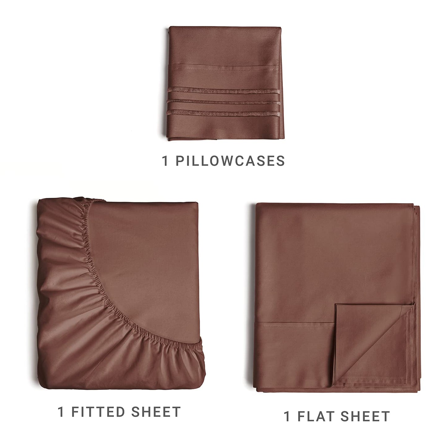 Queen Size 4 Piece Sheet Set - Comfy Breathable & Cooling Sheets - Hotel Luxury Bed Sheets for Women & Men - Deep Pockets, Easy-Fit, Extra Soft & Wrinkle Free Sheets - White Oeko-Tex Bed Sheet Set