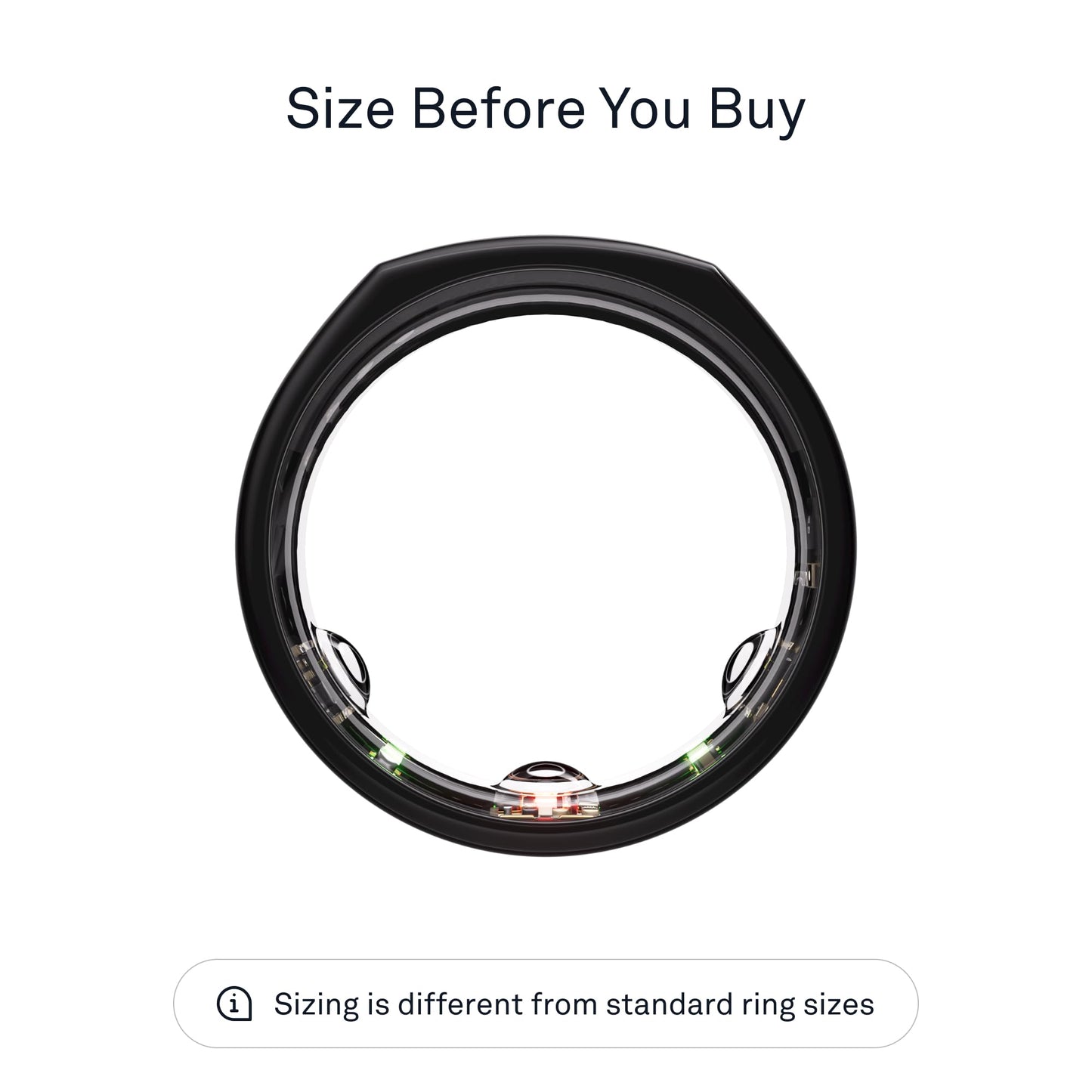 OURA SILVER RING GEN3 HORIZON HEART RATE- FITNESS TRACKER- 5-7 DAY BATTERY LIFE