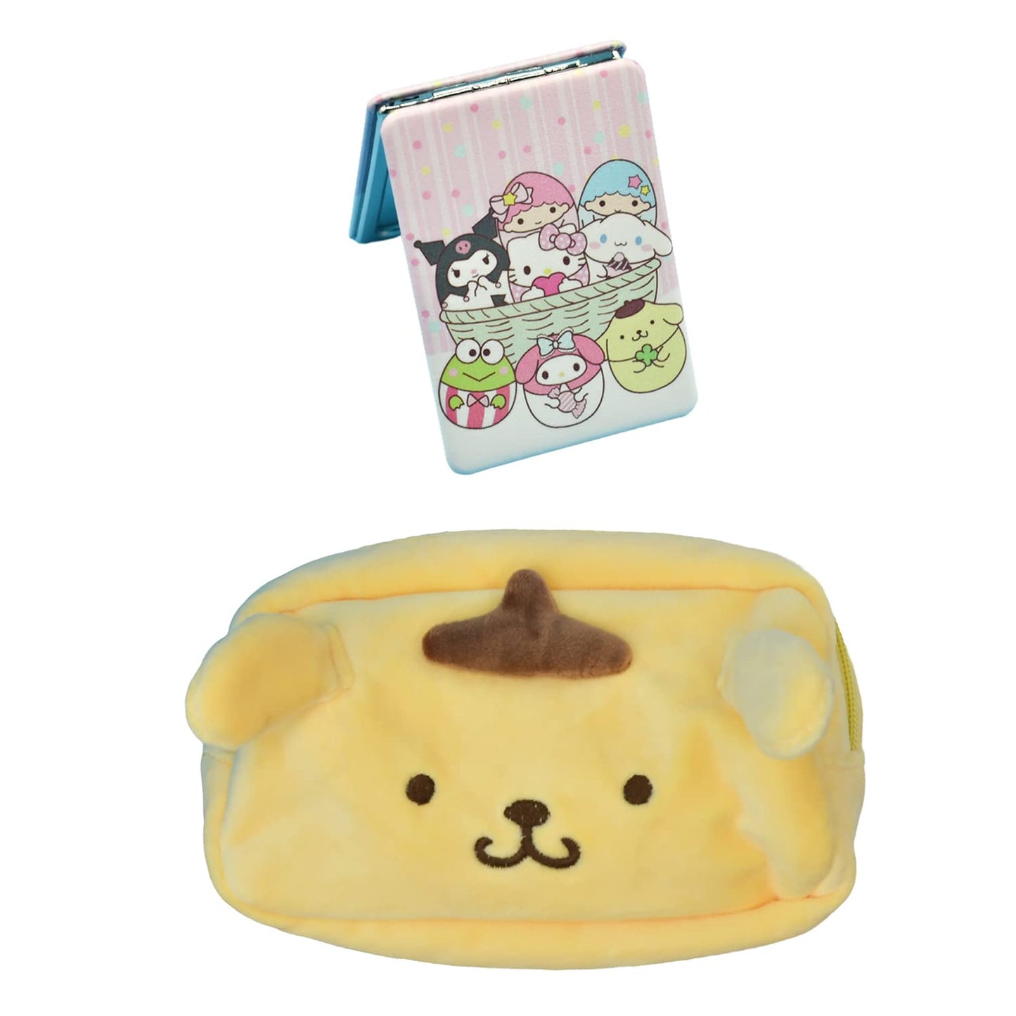 Kitty Travel Cosmetic Bag with Mirror