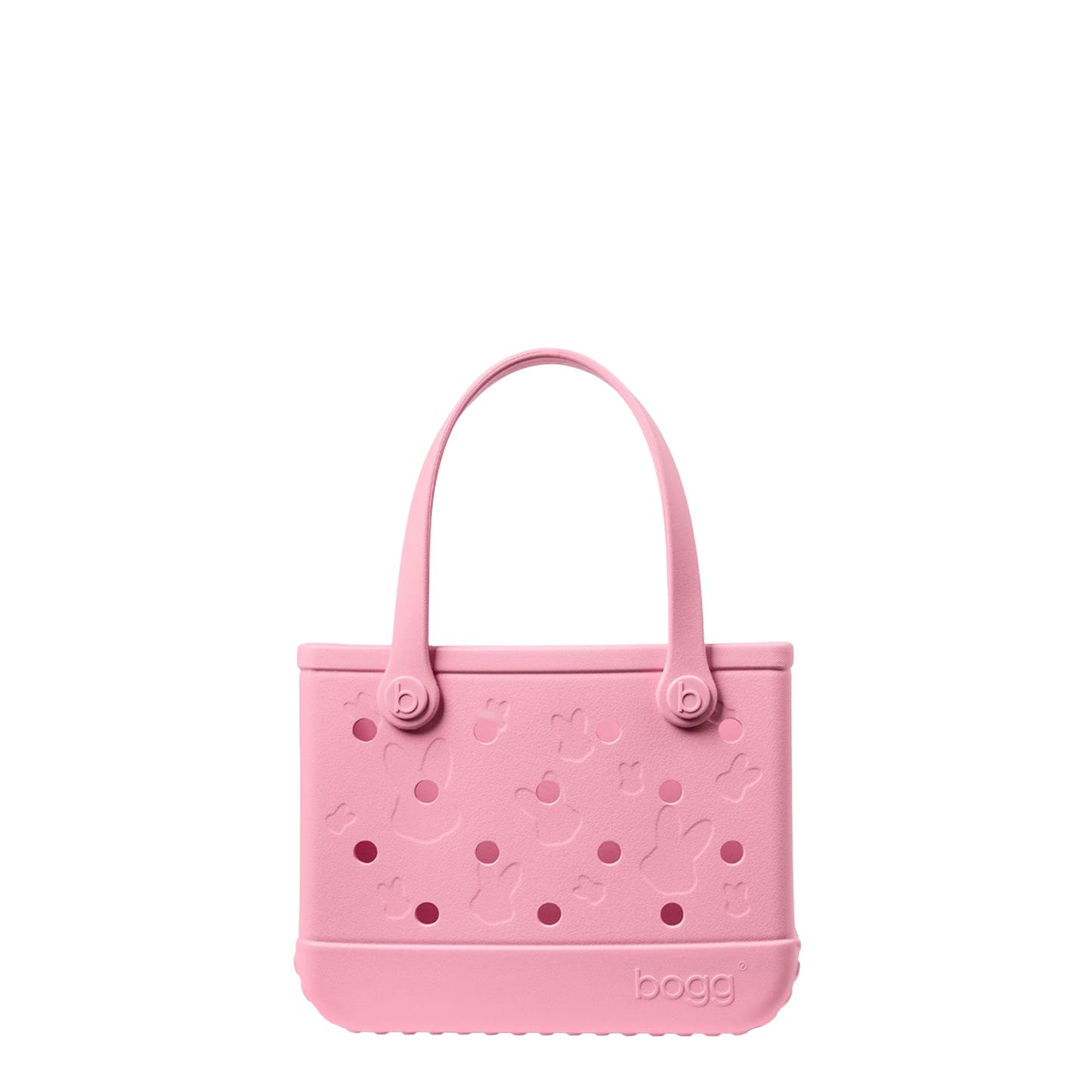 BOGG BAG - Small Tote Bag - Blowing Pink Bubbles - 11in L x 4.5in W x 8.5in H - Lightweight, Washable, Durable - All Purpose EVA - for Beach, Pool, Boat, Work, Sports