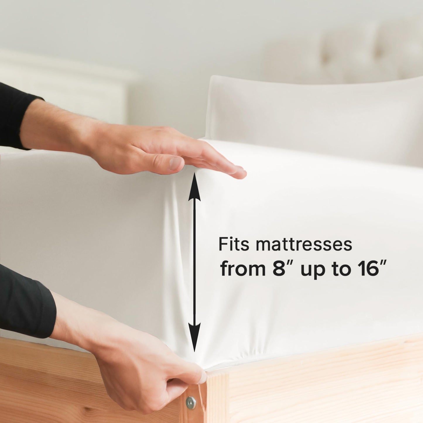 Queen Size 4 Piece Sheet Set - Comfy Breathable & Cooling Sheets - Hotel Luxury Bed Sheets for Women & Men - Deep Pockets, Easy-Fit, Extra Soft & Wrinkle Free Sheets - White Oeko-Tex Bed Sheet Set
