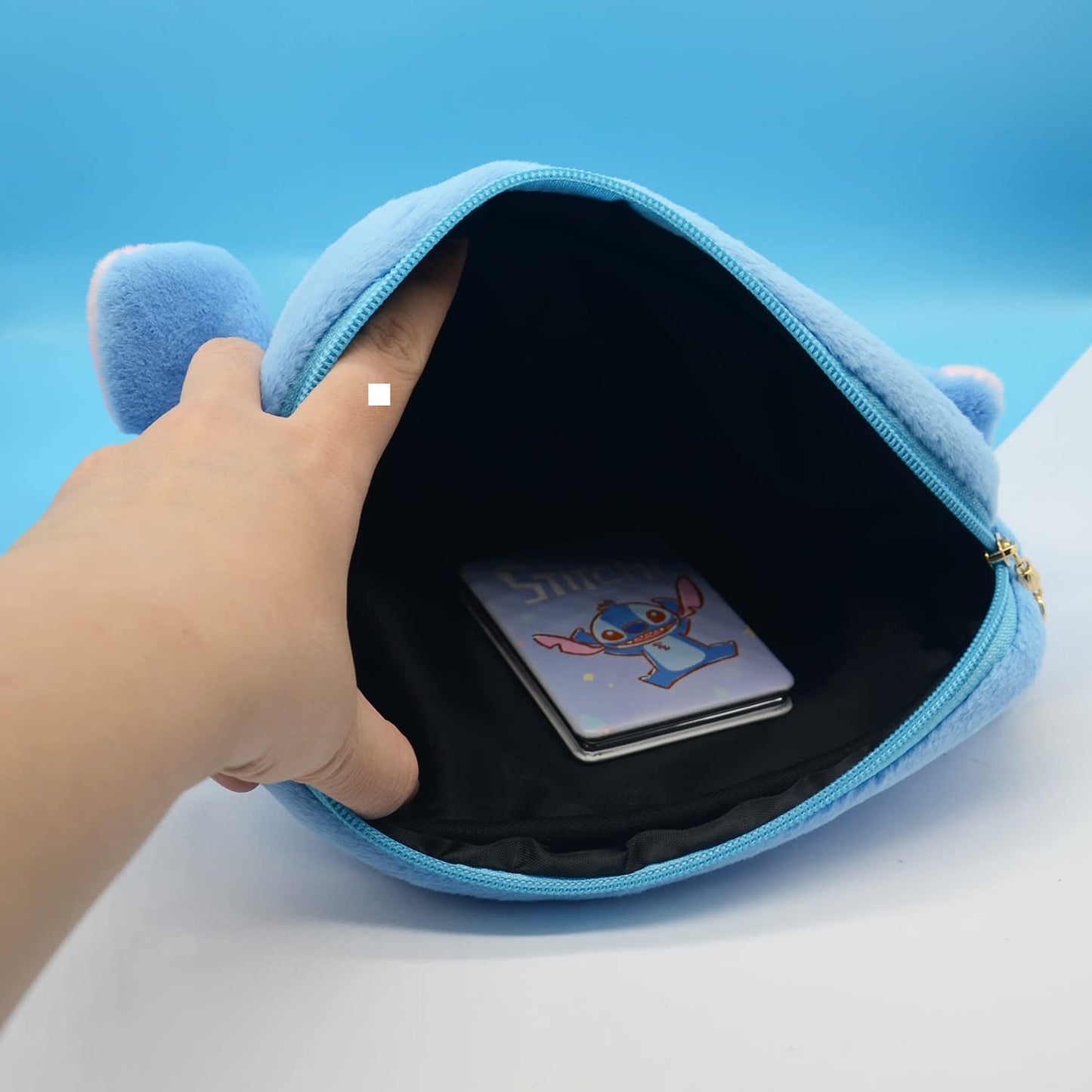 Kitty Travel Cosmetic Bag with Mirror