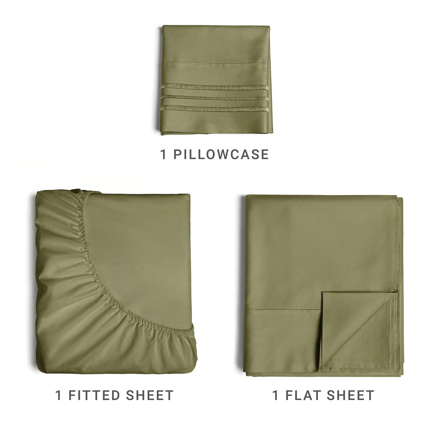 Queen Size 4 Piece Sheet Set - Comfy Breathable & Cooling Sheets - Hotel Luxury Bed Sheets for Women & Men - Deep Pockets, Easy-Fit, Extra Soft & Wrinkle Free Sheets - White Oeko-Tex Bed Sheet Set