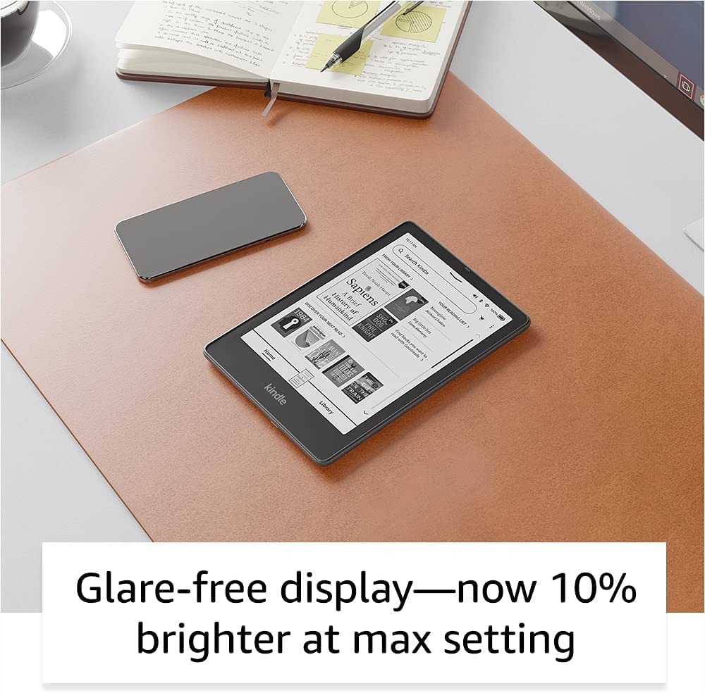 Amazon Kindle Paperwhite Signature Edition (32 GB) – With auto-adjusting front light, wireless charging, 6.8“ display