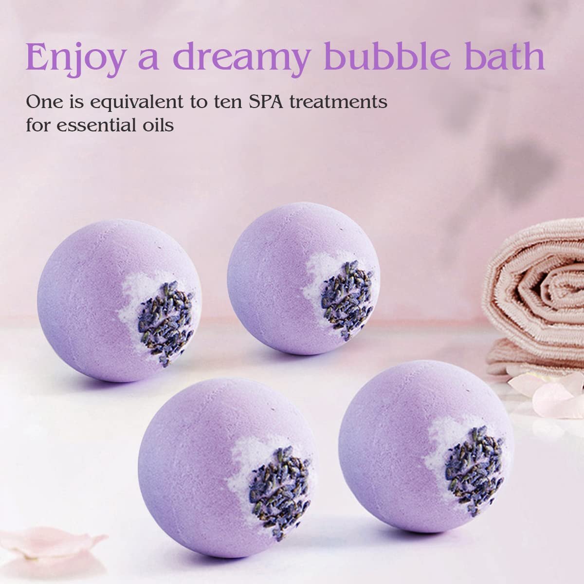 KASTU Bath Bombs Salt Balls,12 PCS Gift Set,Vanilla Menthol Rose Extract Essential Oils,Moisturizing Dry Skin,Fizzy Spa,Relaxing,Bubble Bath Bomb for Gifts Idea for Men Women