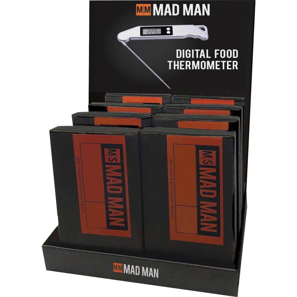 MAD MAN Digital Food Thermometer Silver