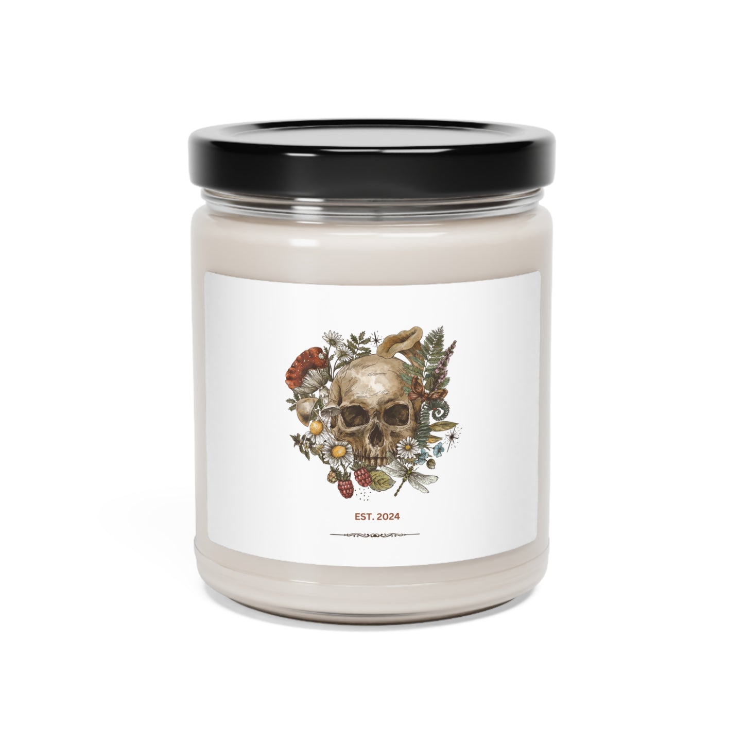 Vintage Skull Scented Soy Candle, 9oz
