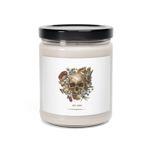 Vintage Skull Scented Soy Candle, 9oz