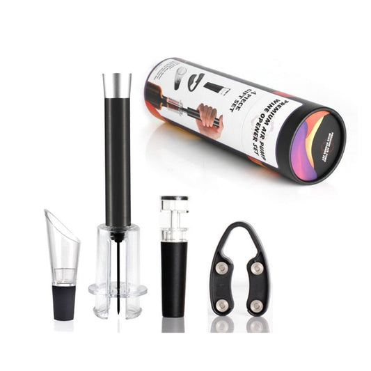 Pour And Preserve Set of 4 Foil Cutter Air Wine Opener Aerator And