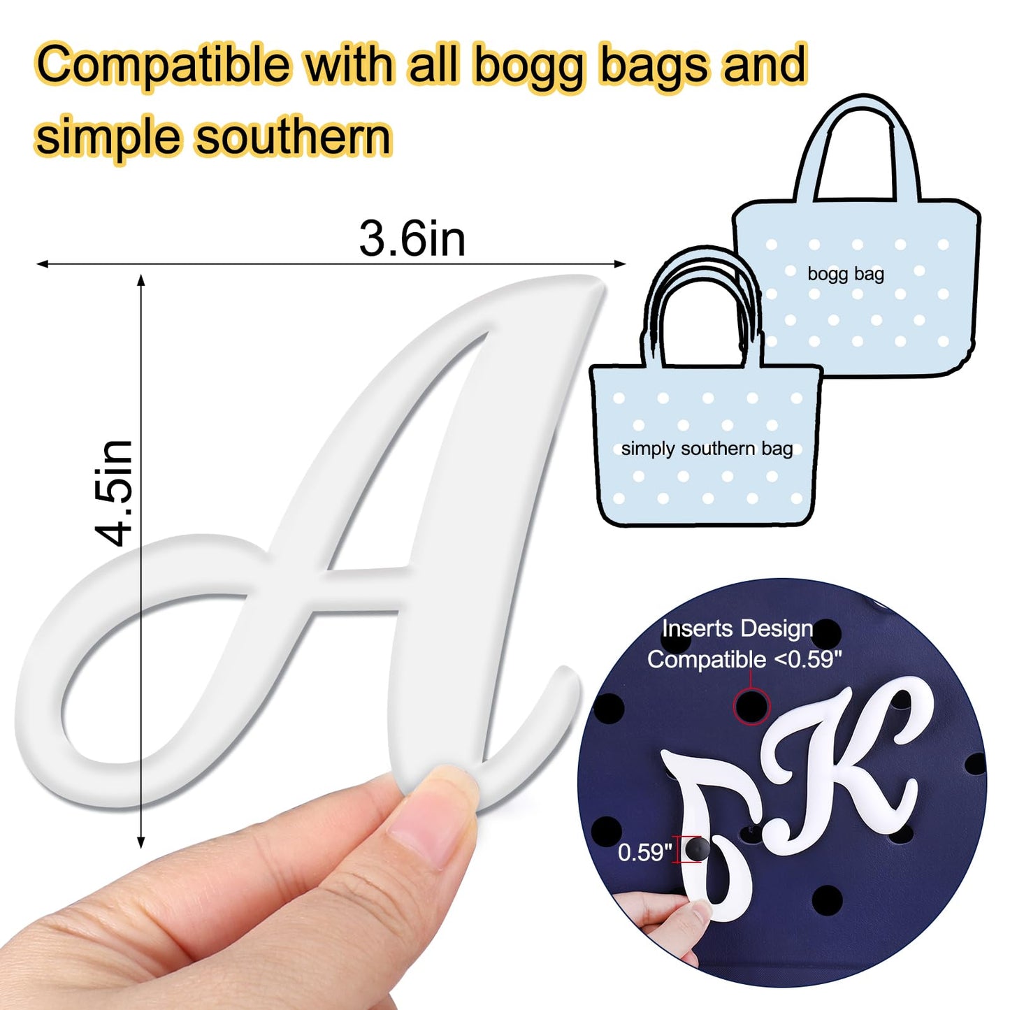 Letter Charms for Bogg Bag