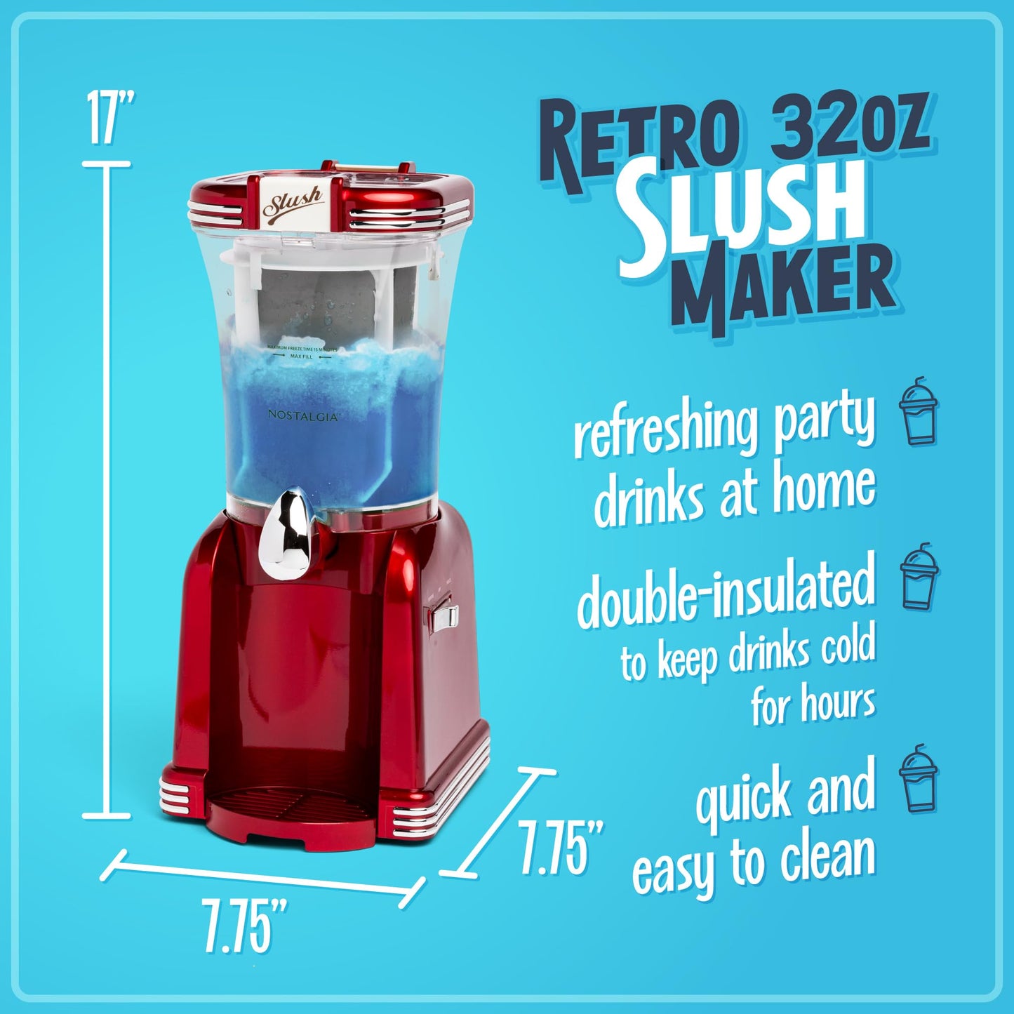 Nostalgia Frozen Drink Maker and Margarita Machine