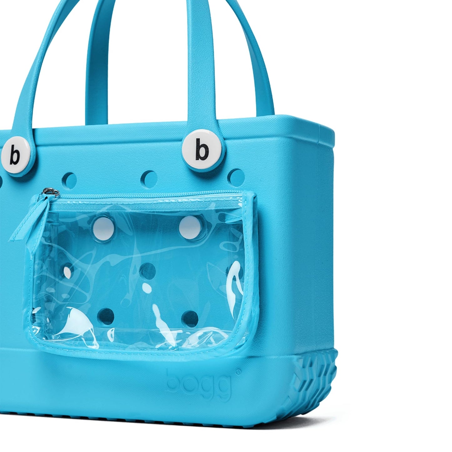 BOGG BAG - Small Tote Bag - Blowing Pink Bubbles - 11in L x 4.5in W x 8.5in H - Lightweight, Washable, Durable - All Purpose EVA - for Beach, Pool, Boat, Work, Sports