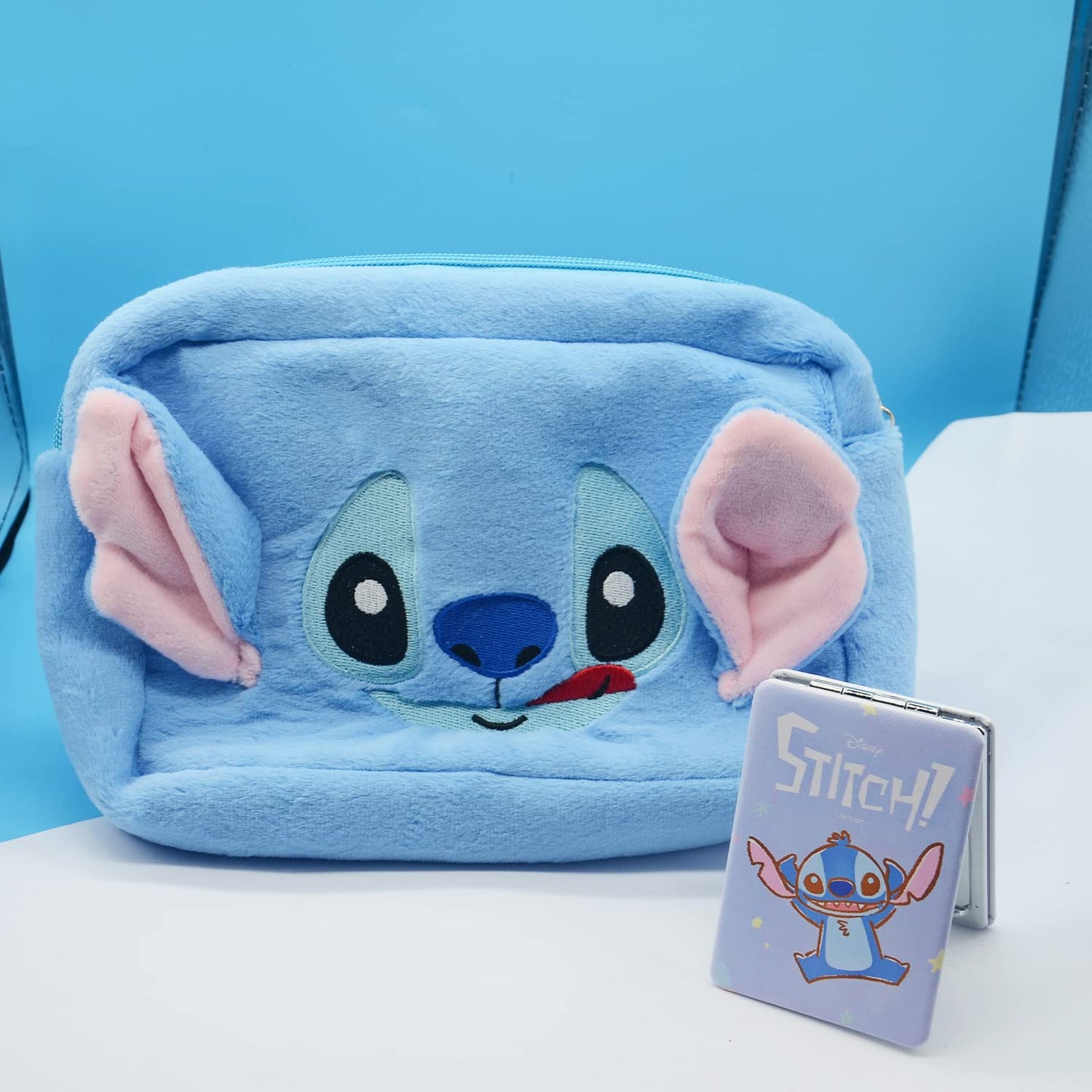 Kitty Travel Cosmetic Bag with Mirror