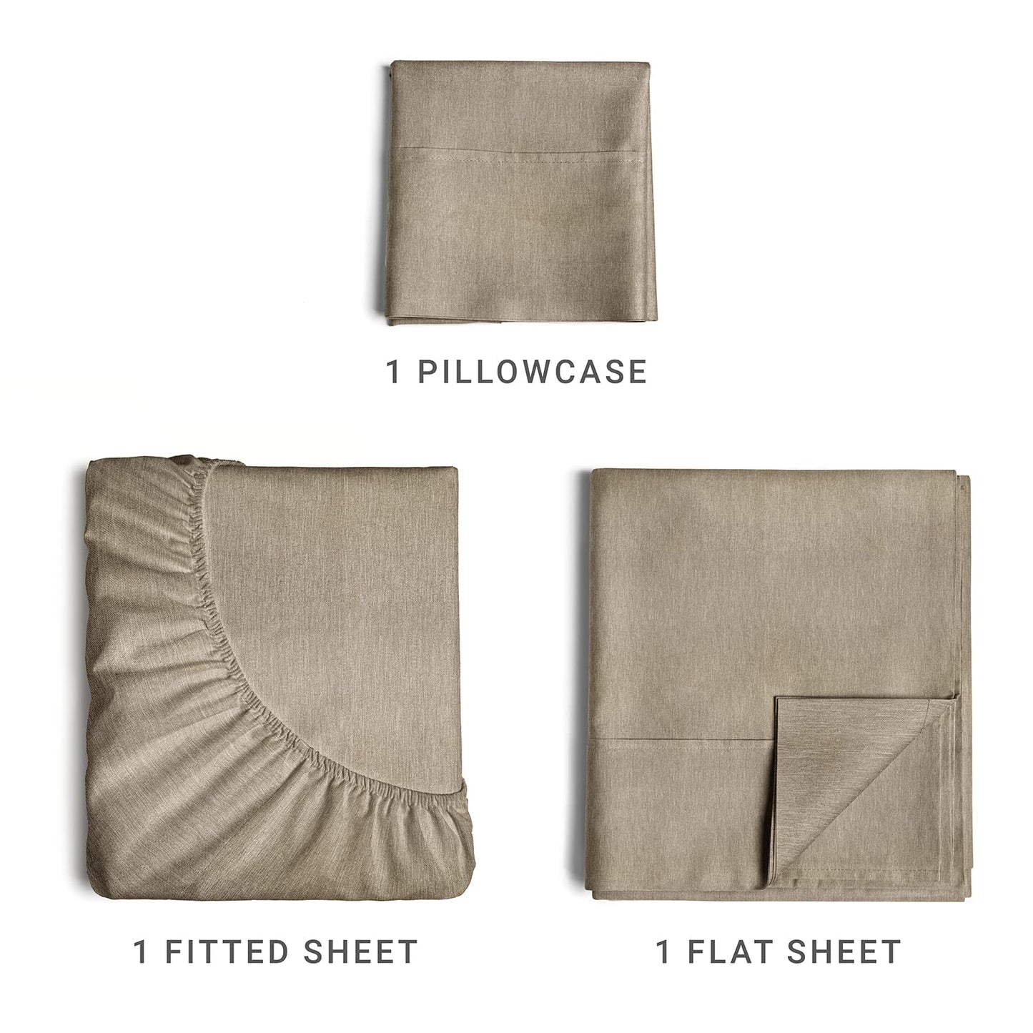 Queen Size 4 Piece Sheet Set - Comfy Breathable & Cooling Sheets - Hotel Luxury Bed Sheets for Women & Men - Deep Pockets, Easy-Fit, Extra Soft & Wrinkle Free Sheets - White Oeko-Tex Bed Sheet Set