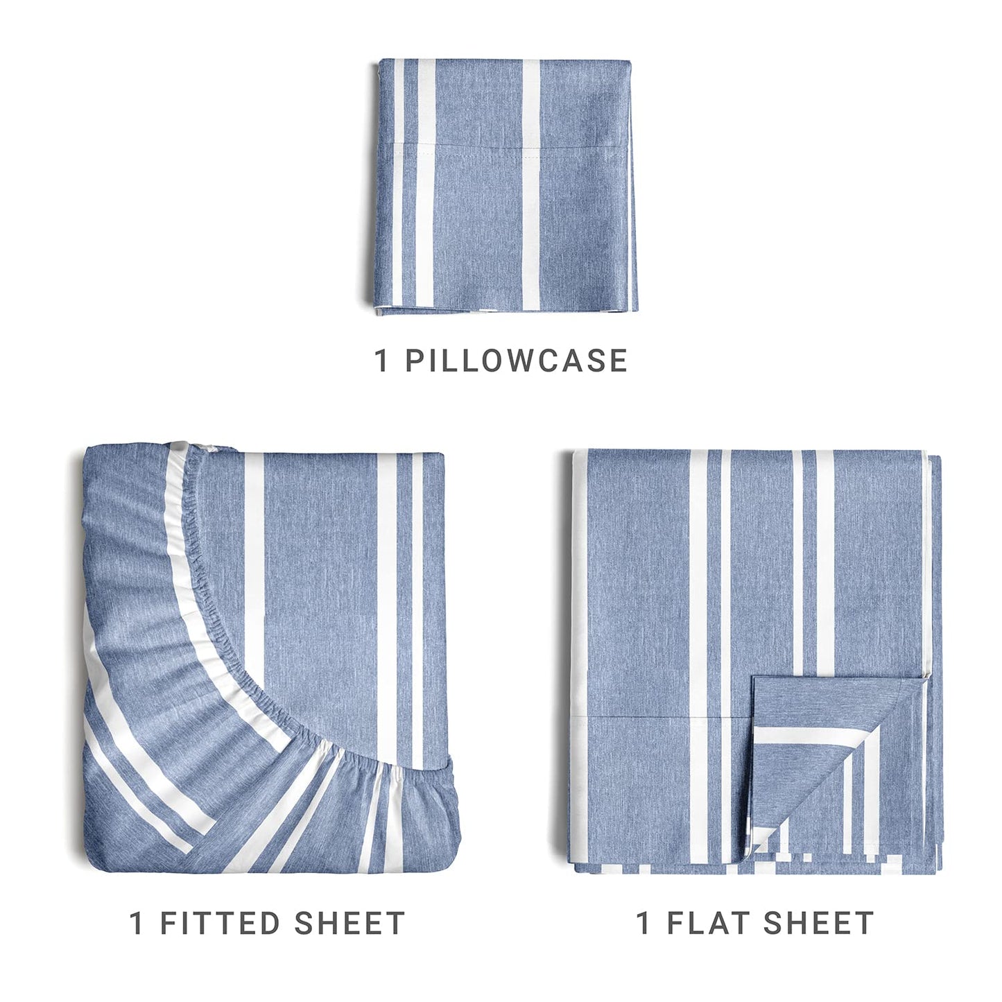 Queen Size 4 Piece Sheet Set - Comfy Breathable & Cooling Sheets - Hotel Luxury Bed Sheets for Women & Men - Deep Pockets, Easy-Fit, Extra Soft & Wrinkle Free Sheets - White Oeko-Tex Bed Sheet Set