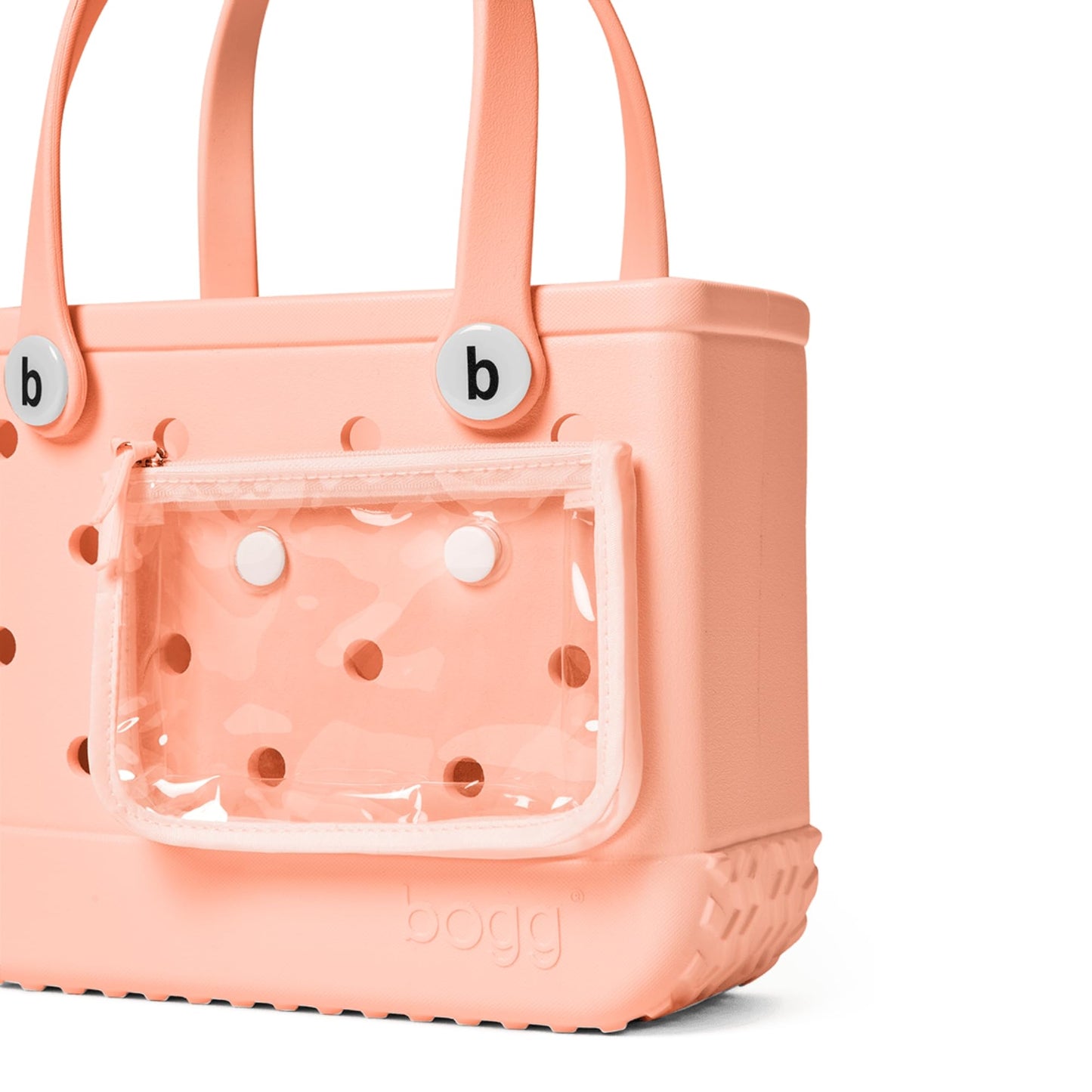 BOGG BAG - Small Tote Bag - Blowing Pink Bubbles - 11in L x 4.5in W x 8.5in H - Lightweight, Washable, Durable - All Purpose EVA - for Beach, Pool, Boat, Work, Sports