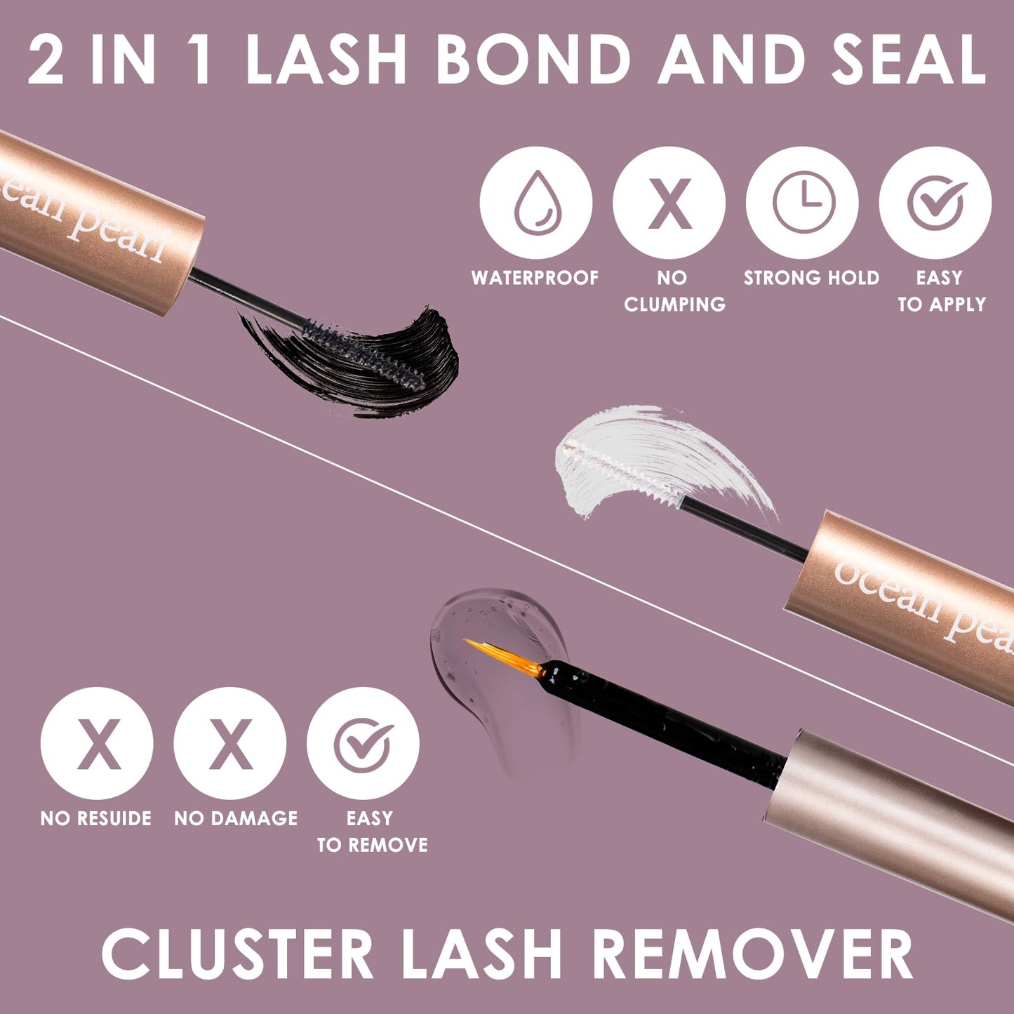 Lash Extension Kit 72 Cluster Individual Lashes Natural with Lash Bond and Seal Super Hold Eyelash Tweezers Lash Glue Remover Easy to Remove Lash Clusters Kit DIY at Home 10-16mm C/D Curl - OP01