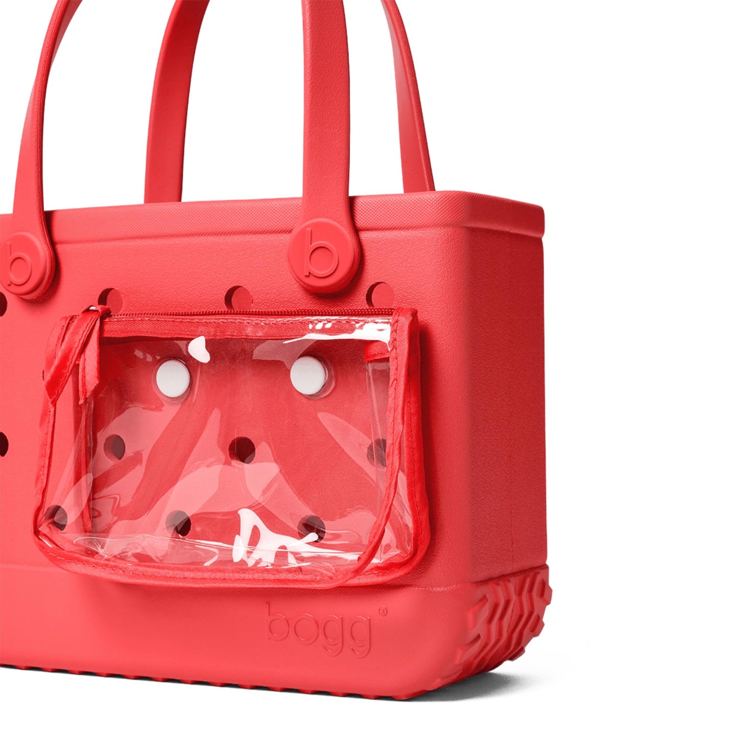 BOGG BAG - Small Tote Bag - Blowing Pink Bubbles - 11in L x 4.5in W x 8.5in H - Lightweight, Washable, Durable - All Purpose EVA - for Beach, Pool, Boat, Work, Sports