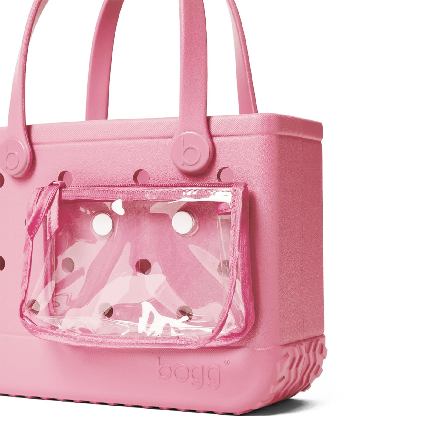 BOGG BAG - Small Tote Bag - Blowing Pink Bubbles - 11in L x 4.5in W x 8.5in H - Lightweight, Washable, Durable - All Purpose EVA - for Beach, Pool, Boat, Work, Sports