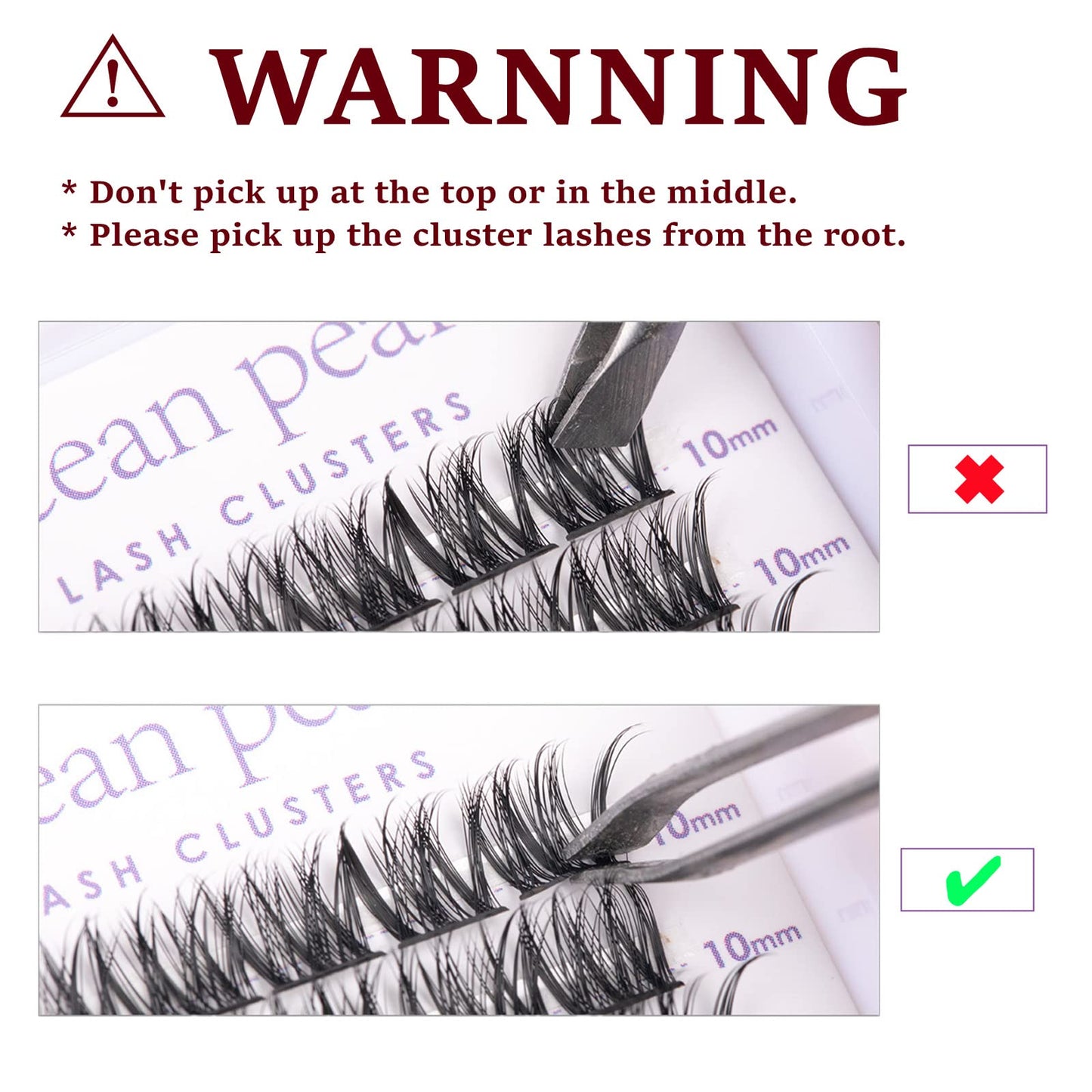 Lash Extension Kit 72 Cluster Individual Lashes Natural with Lash Bond and Seal Super Hold Eyelash Tweezers Lash Glue Remover Easy to Remove Lash Clusters Kit DIY at Home 10-16mm C/D Curl - OP01