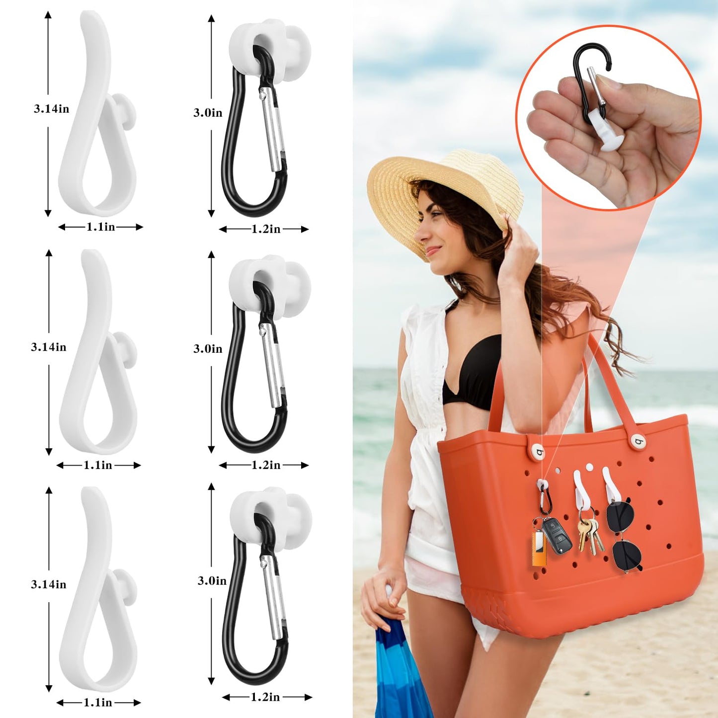 4PCS Accessories for Bogg Bag