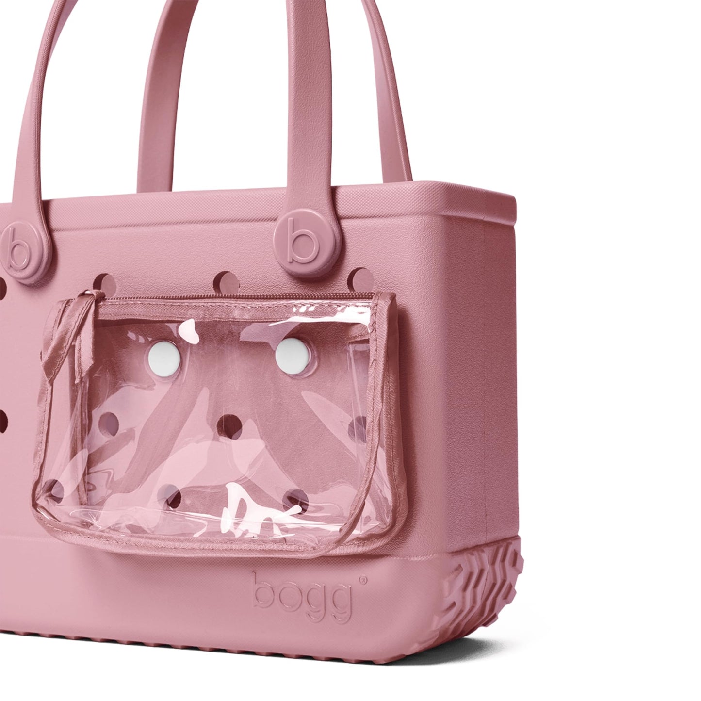 BOGG BAG - Small Tote Bag - Blowing Pink Bubbles - 11in L x 4.5in W x 8.5in H - Lightweight, Washable, Durable - All Purpose EVA - for Beach, Pool, Boat, Work, Sports