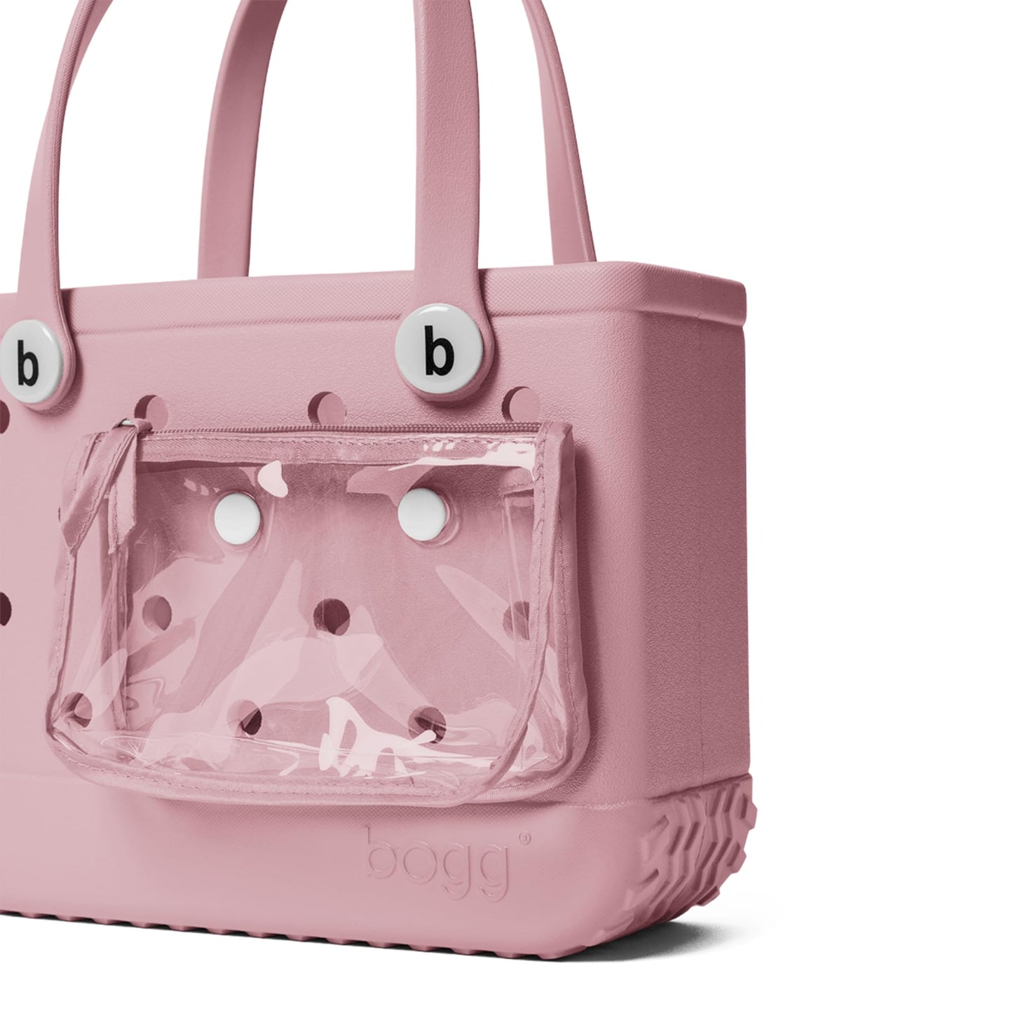 BOGG BAG - Small Tote Bag - Blowing Pink Bubbles - 11in L x 4.5in W x 8.5in H - Lightweight, Washable, Durable - All Purpose EVA - for Beach, Pool, Boat, Work, Sports