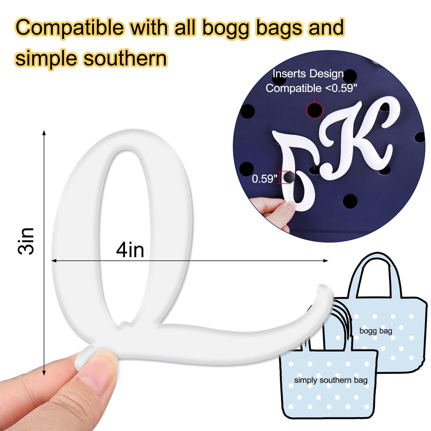 Letter Charms for Bogg Bag