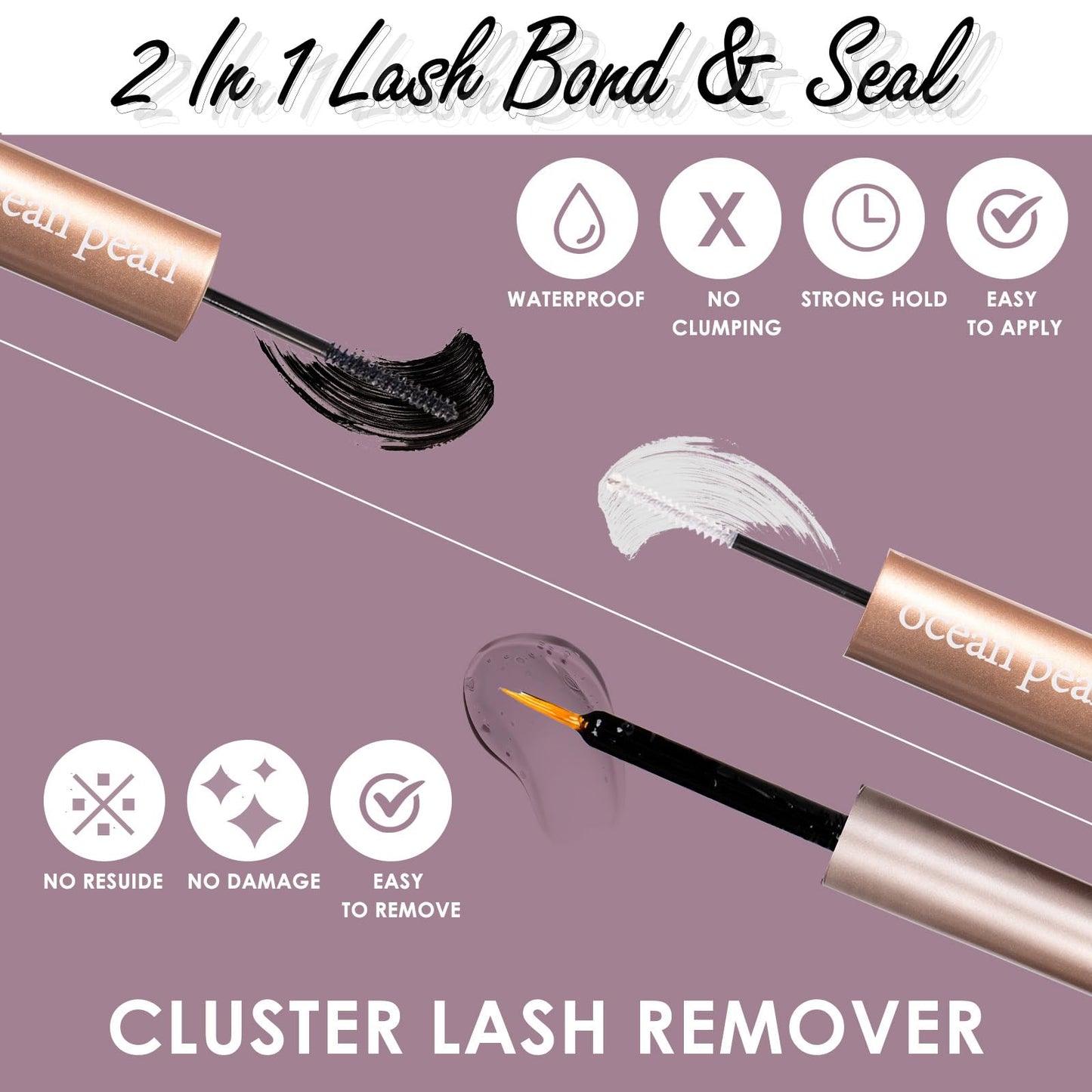 Lash Extension Kit 72 Cluster Individual Lashes Natural with Lash Bond and Seal Super Hold Eyelash Tweezers Lash Glue Remover Easy to Remove Lash Clusters Kit DIY at Home 10-16mm C/D Curl - OP01