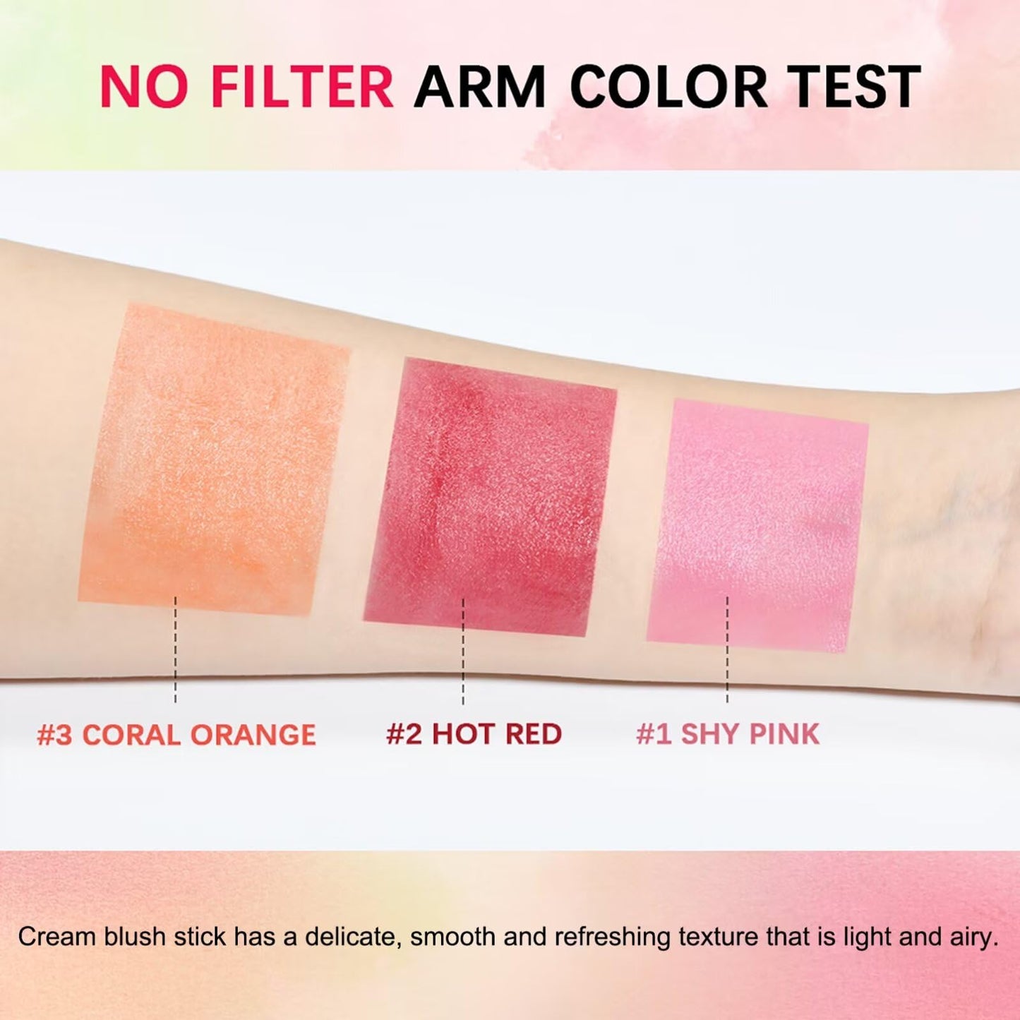 Multi-Use Makeup Blush Stick - Waterproof, Tinted Moisturizer for Eyes, Lips, Cheeks in Shy Pink