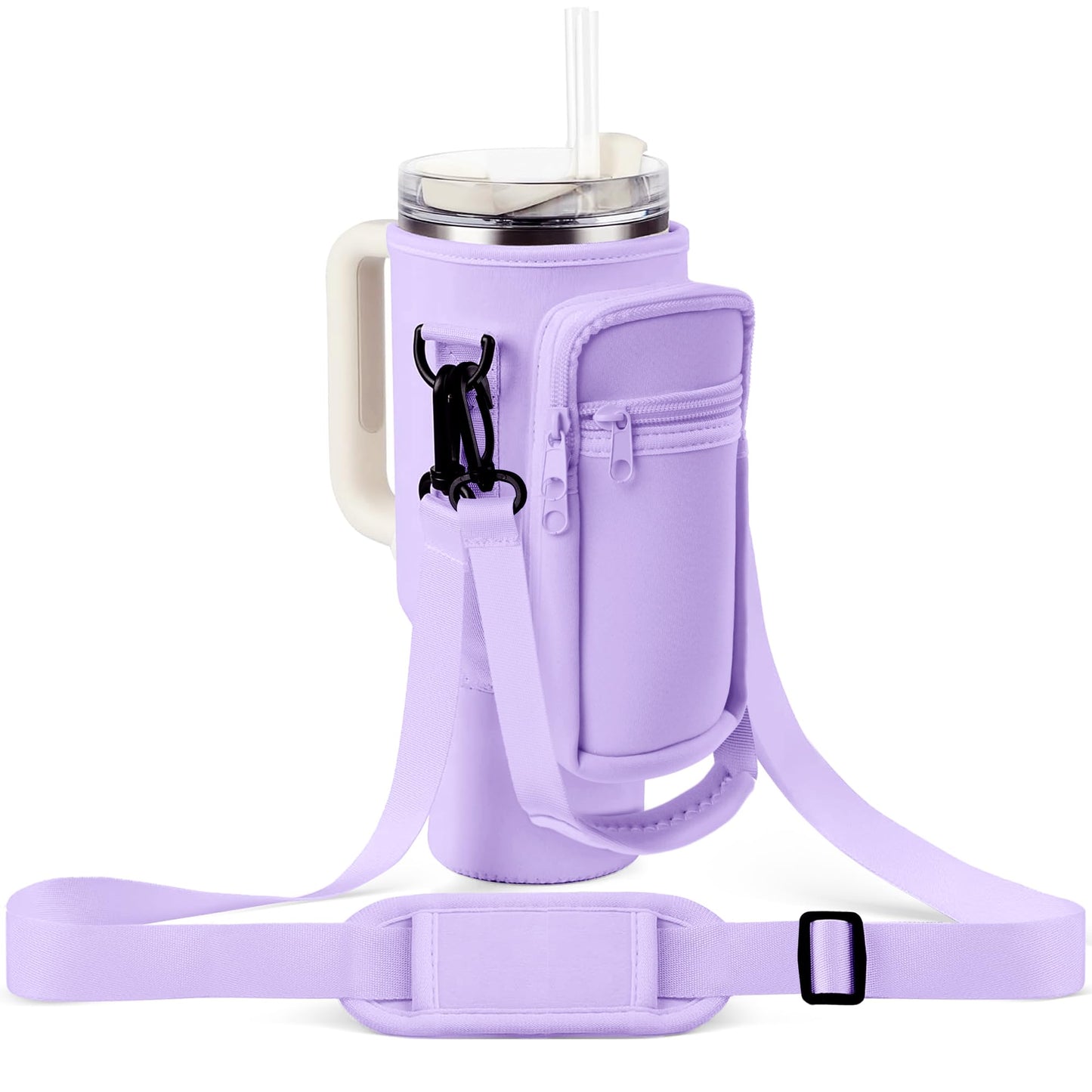 Stanley Cup Carrier With Pocket With Adjustable Strap