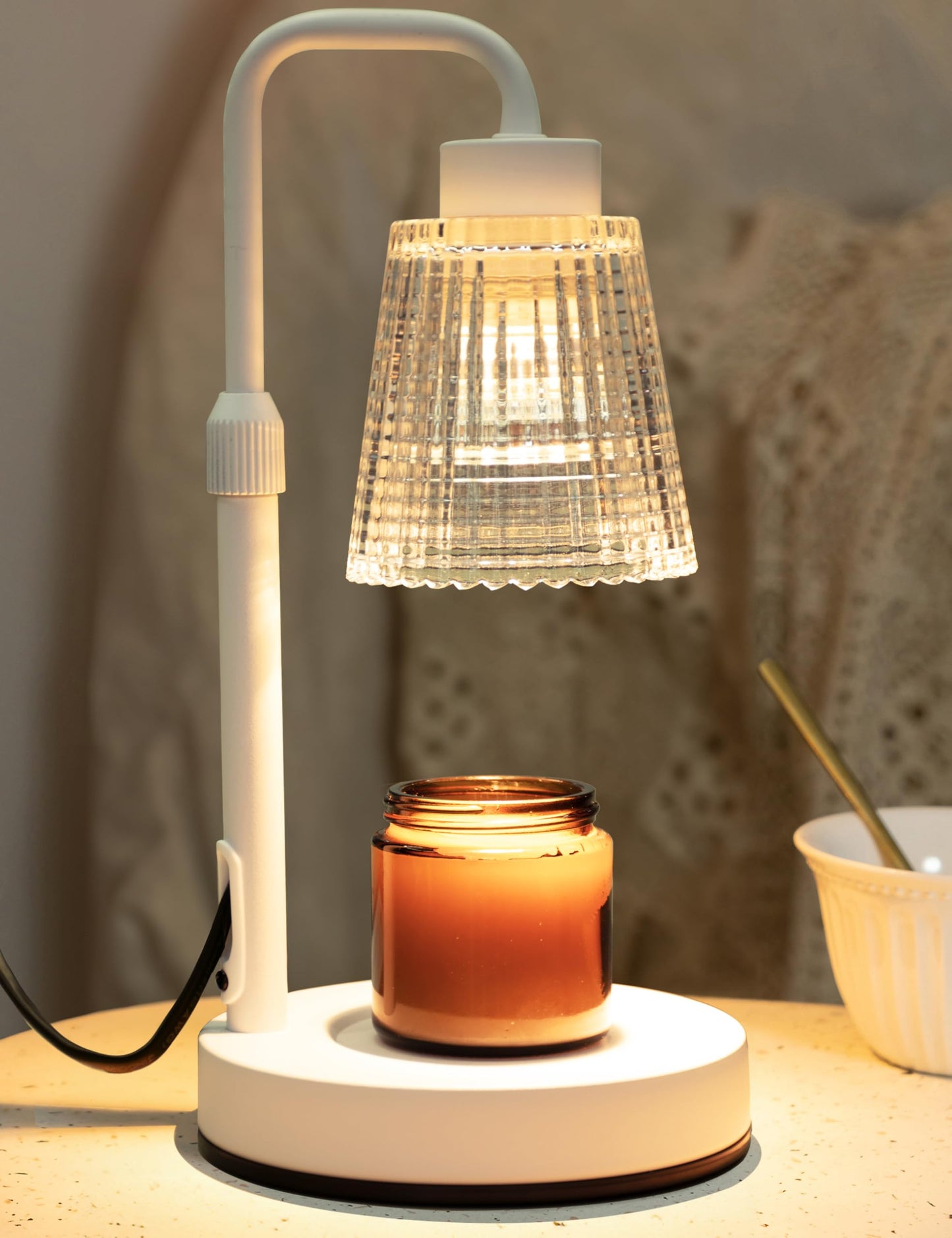 GODONLIF Candle Warmer Lamp with Timer Dimmable, Birthday Gifts for Women Mom, House Warming Gifts New Home Decor, Wax Melt Warmer for Jar Candles with 2 Bulbs