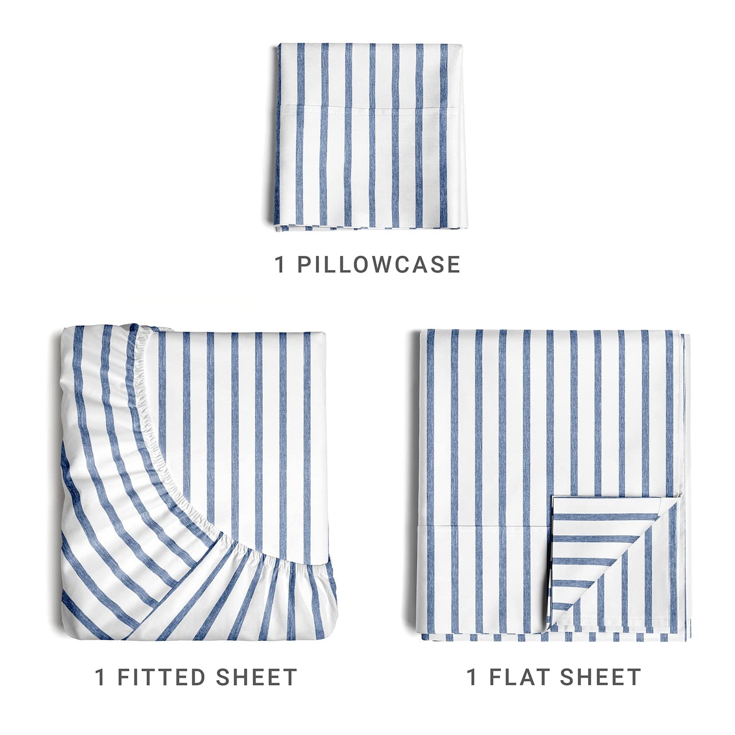 Queen Size 4 Piece Sheet Set - Comfy Breathable & Cooling Sheets - Hotel Luxury Bed Sheets for Women & Men - Deep Pockets, Easy-Fit, Extra Soft & Wrinkle Free Sheets - White Oeko-Tex Bed Sheet Set