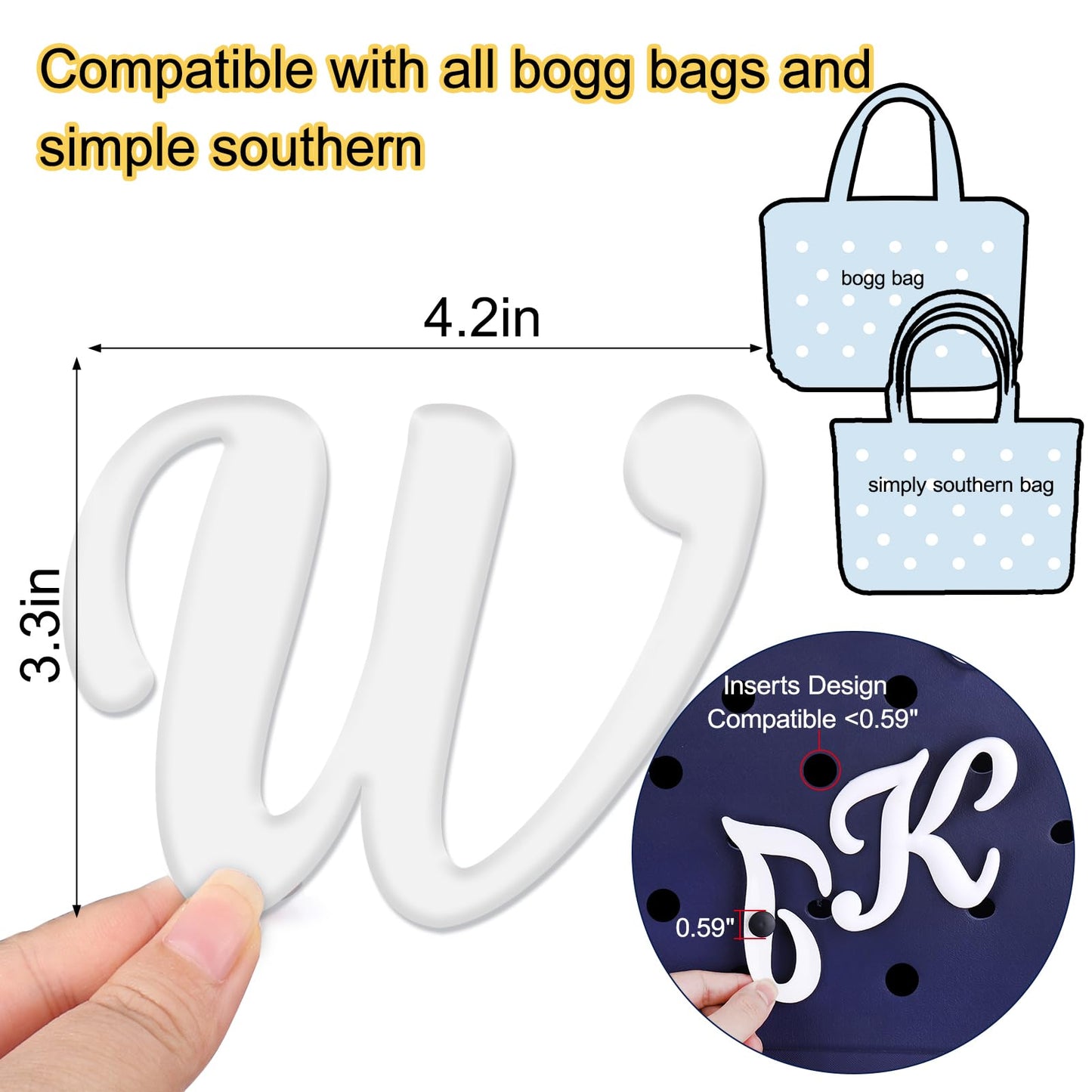 Letter Charms for Bogg Bag