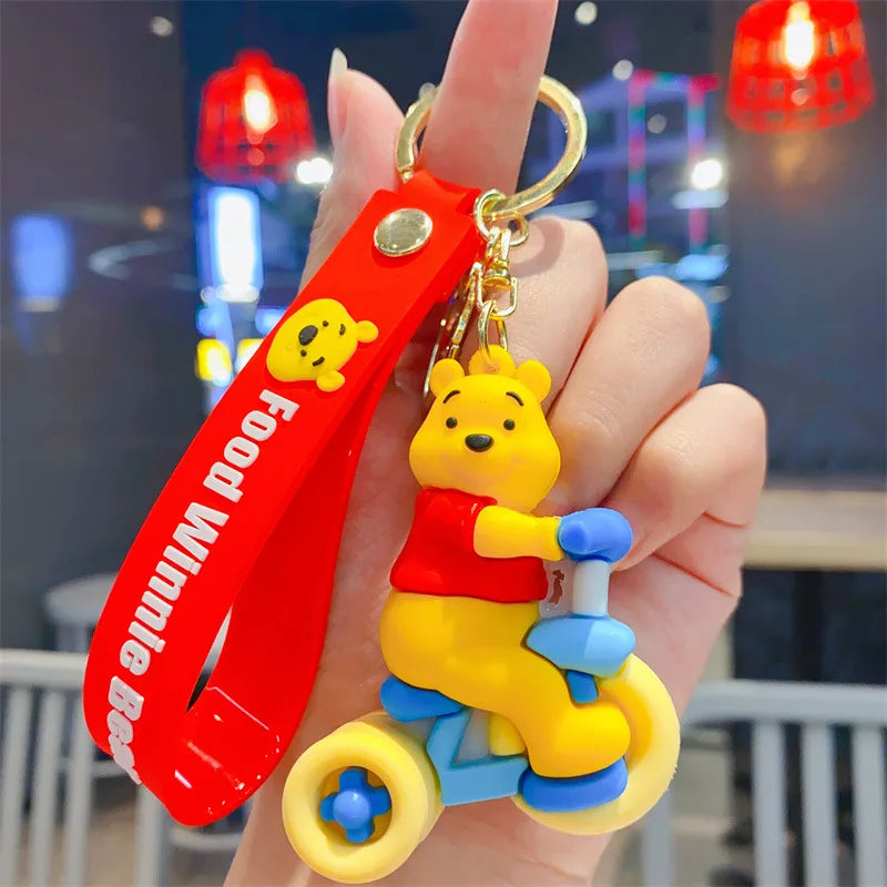 Disney Stitch Keychain 5-Pack - Cute Lilo & Stitch Keyrings, Durable Anime Keychains for Women Men Kids, Multi-Color Gift Set