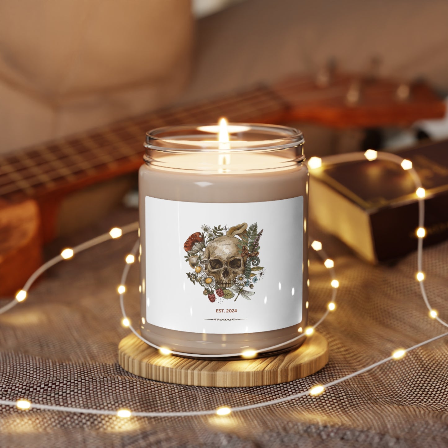 Vintage Skull Scented Soy Candle, 9oz