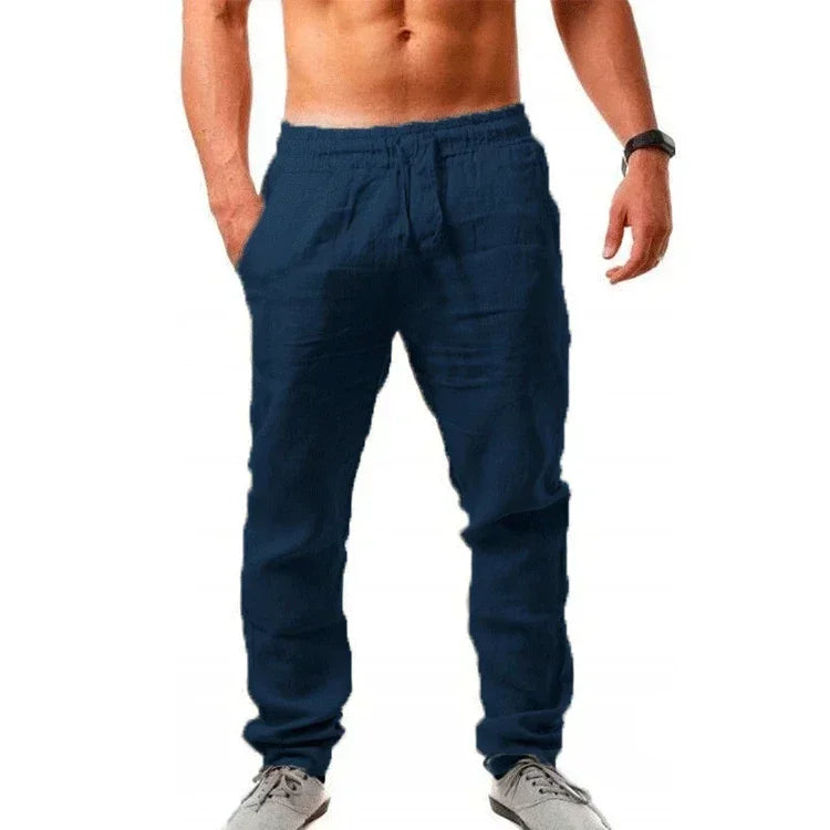 Men's Linen Drawstring Pants