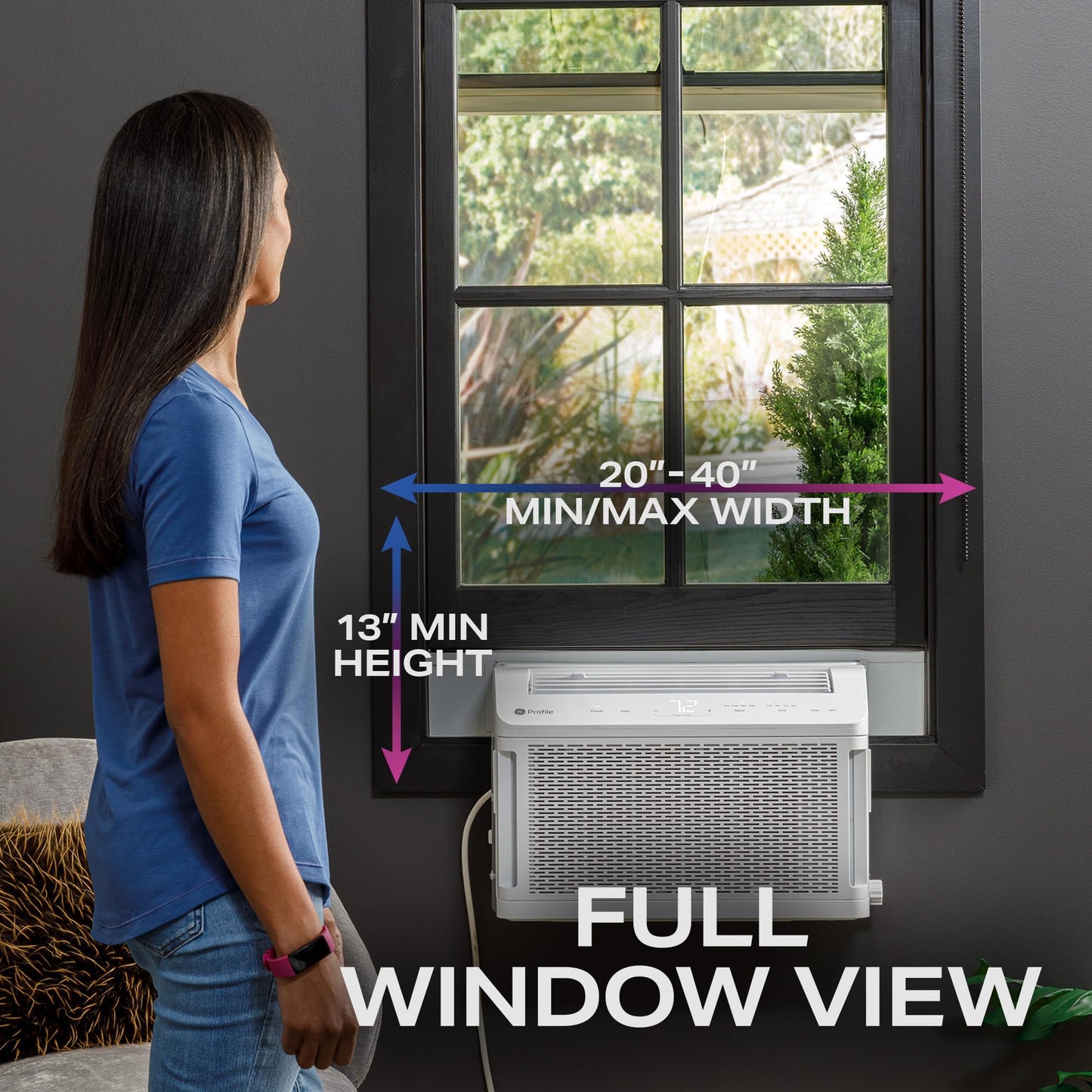 GE Profile Clearview Window Air Conditioner 8,300 BTU