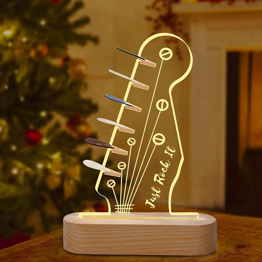 Guitar Pick Case Holder Light Up